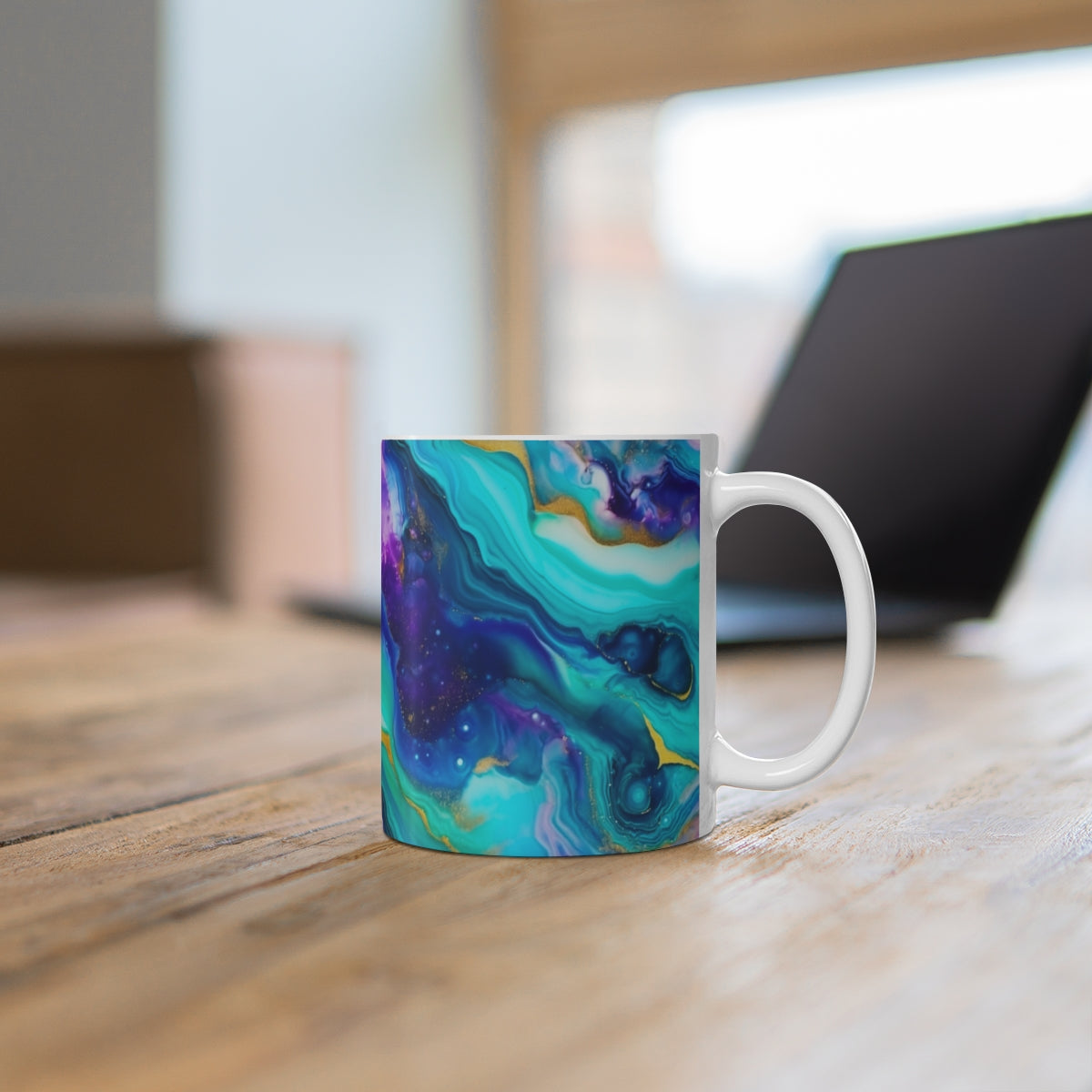 Cosmic Abstract Art Design Coffee Mug For Your Kitchen