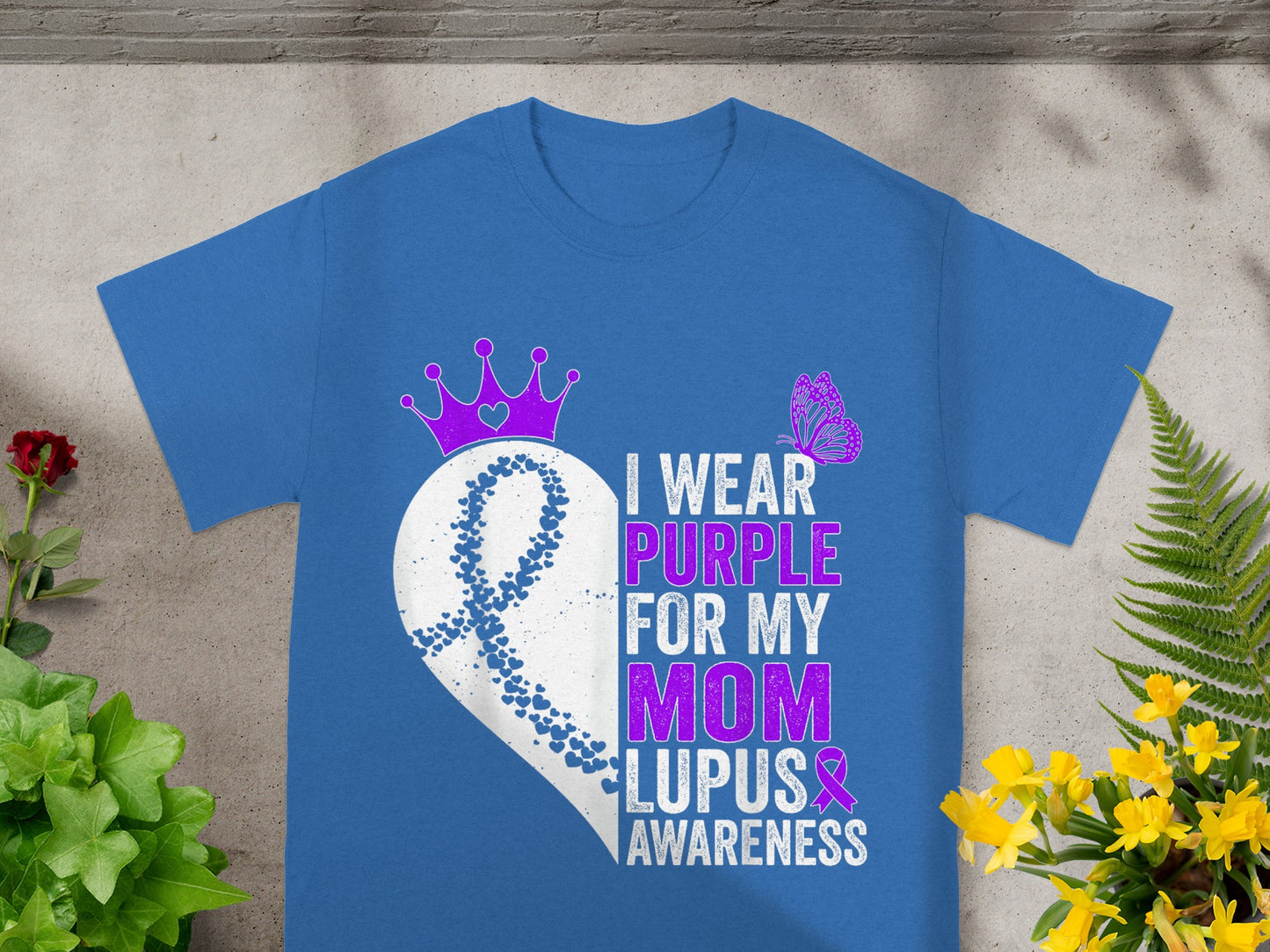 I Wear Purple for My Mom Lupus Awareness T-shirt