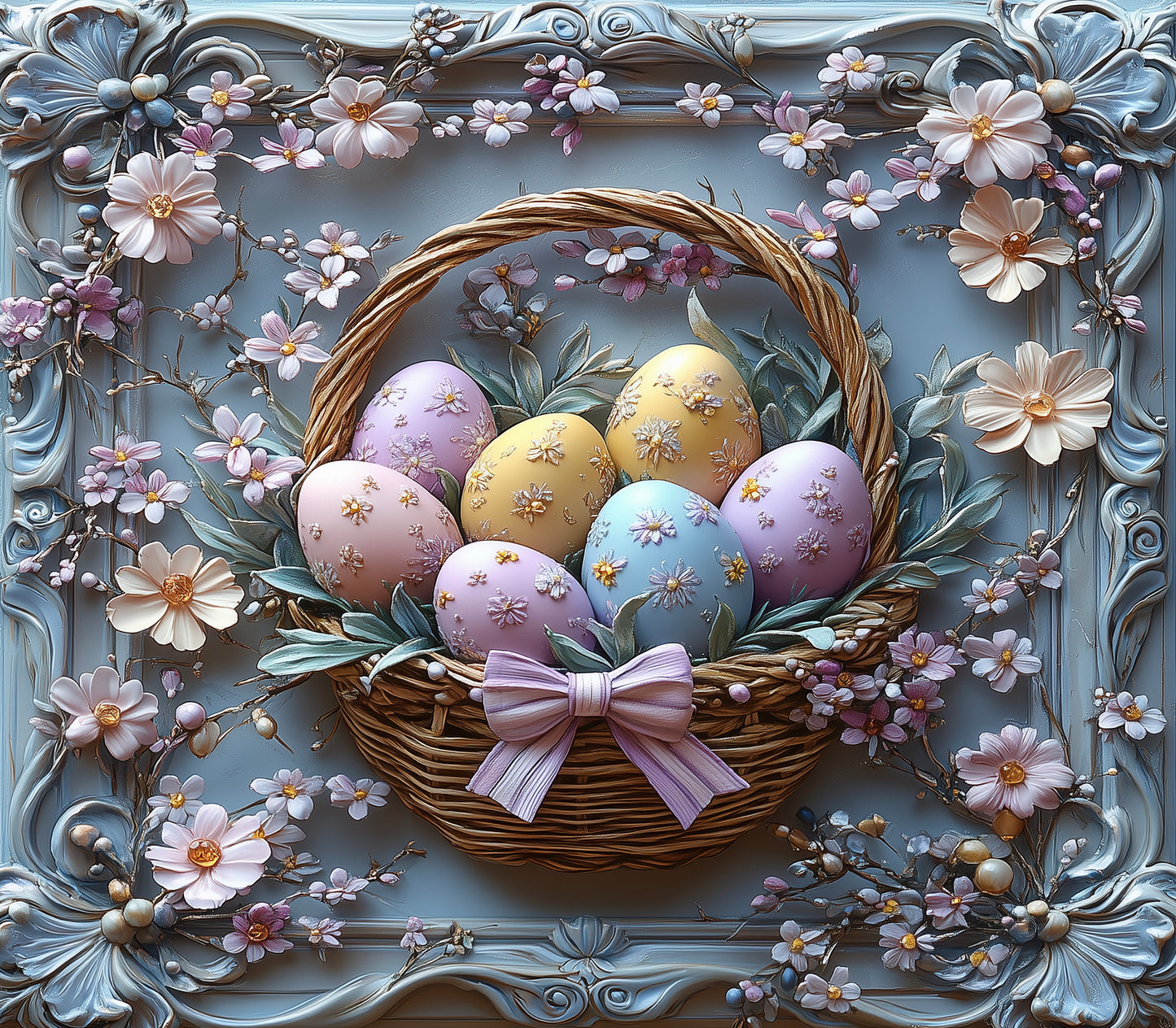 Eggs in a basket