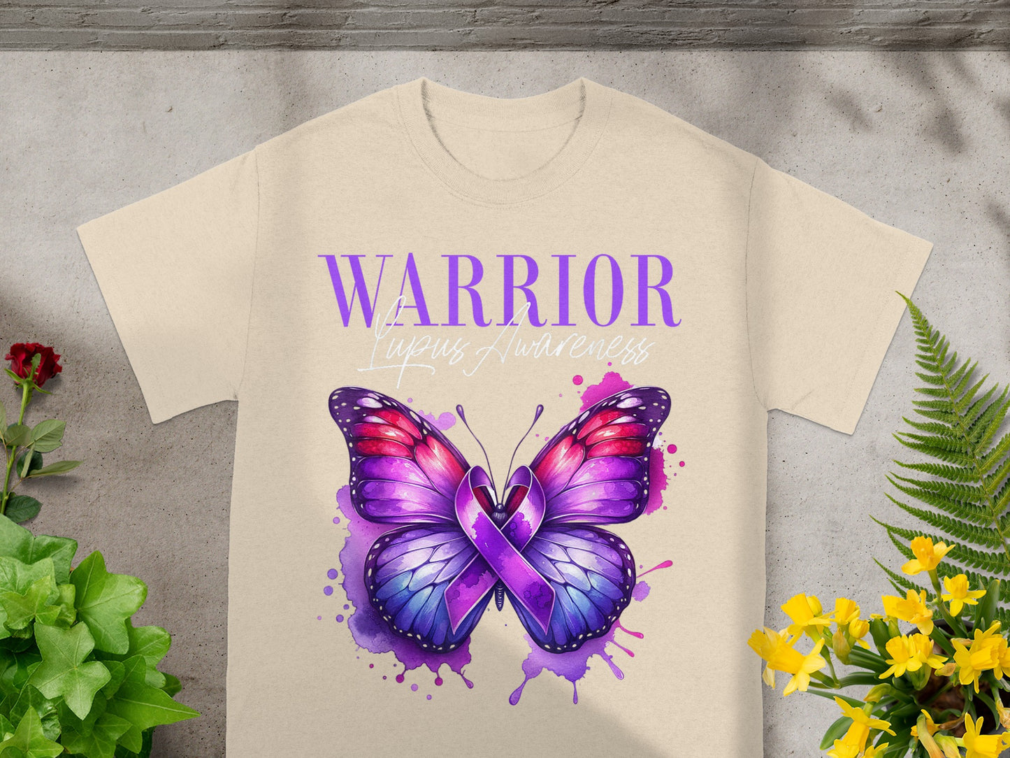 WARRIOR Lupus Awareness Butterfly Artwork Shirt