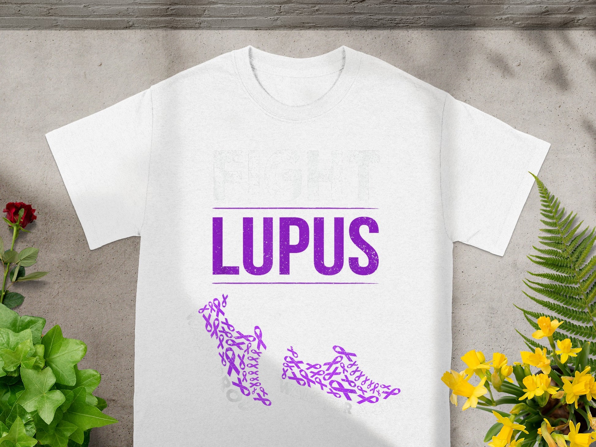 Fight Lupus Awareness Support Graphic T-shirt