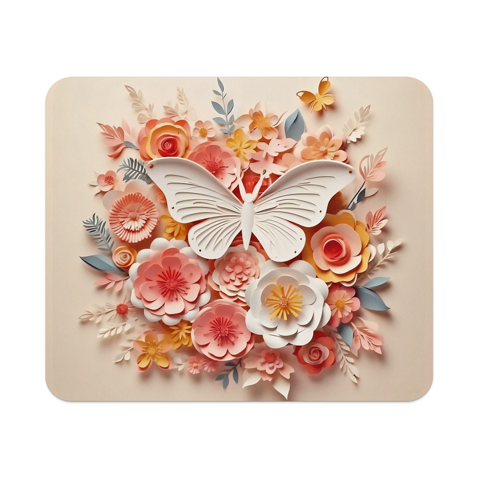 Beautiful Butterfly and Flower Design Art Print