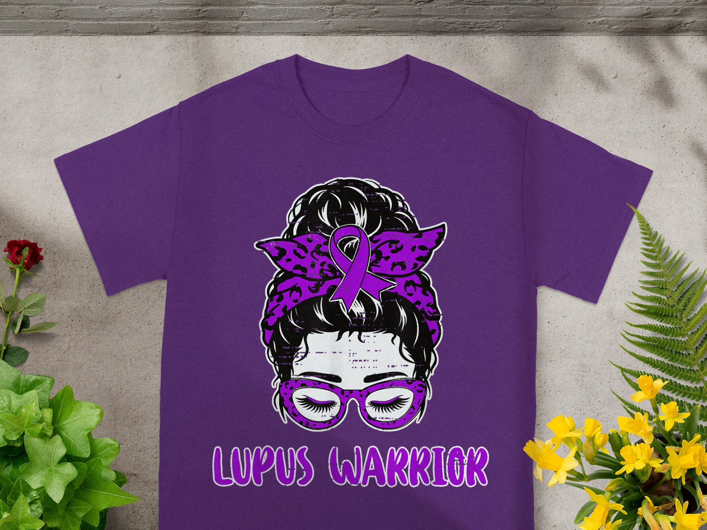 Lupus Warrior Shirt with Purple Glasses and Bandana