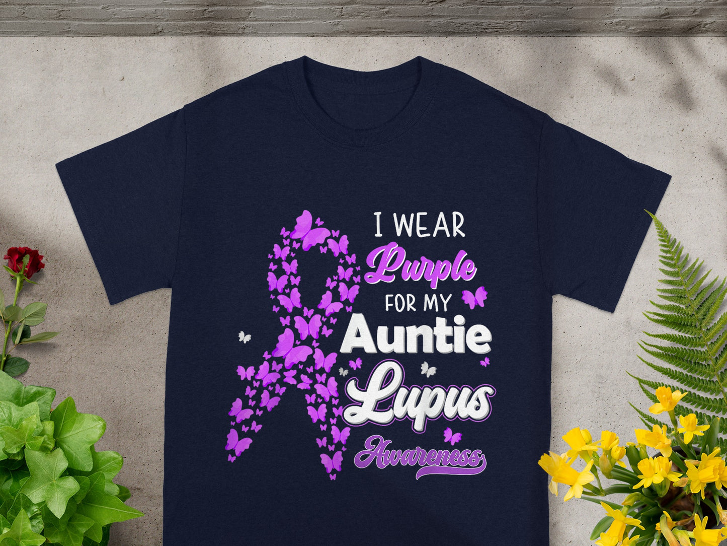 I Wear Purple for My Auntie Lupus Awareness Shirt