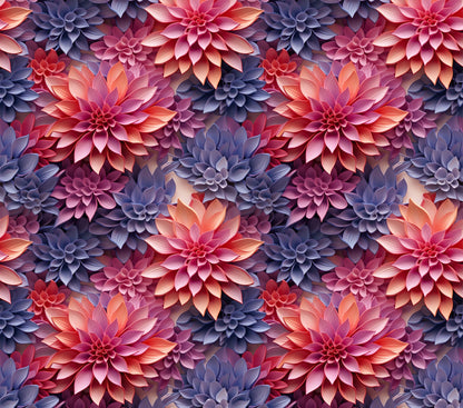 Realistic Purple, Pink Flower tumbler