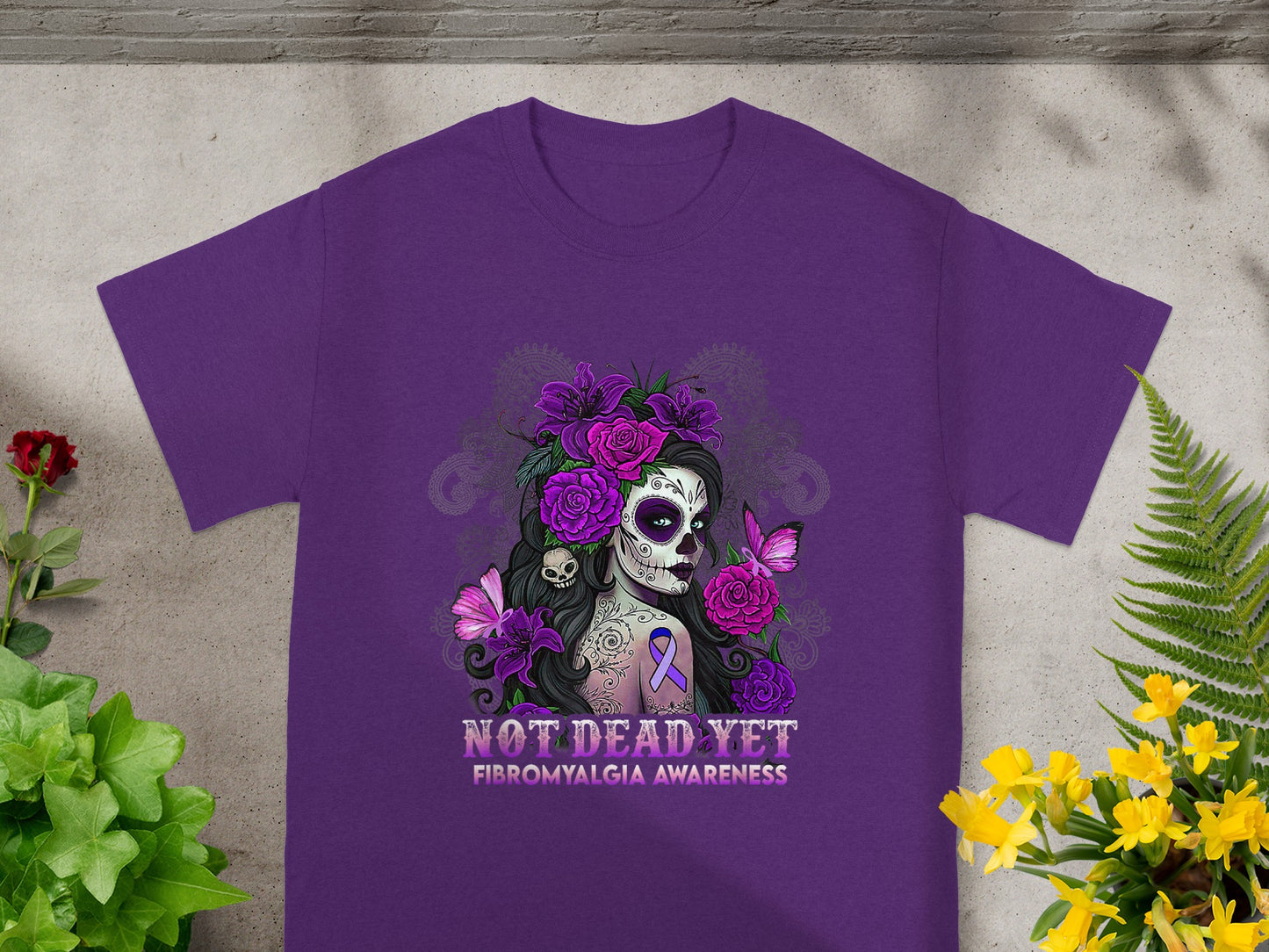 Not Dead Yet Fibromyalgia Awareness T-shirt
