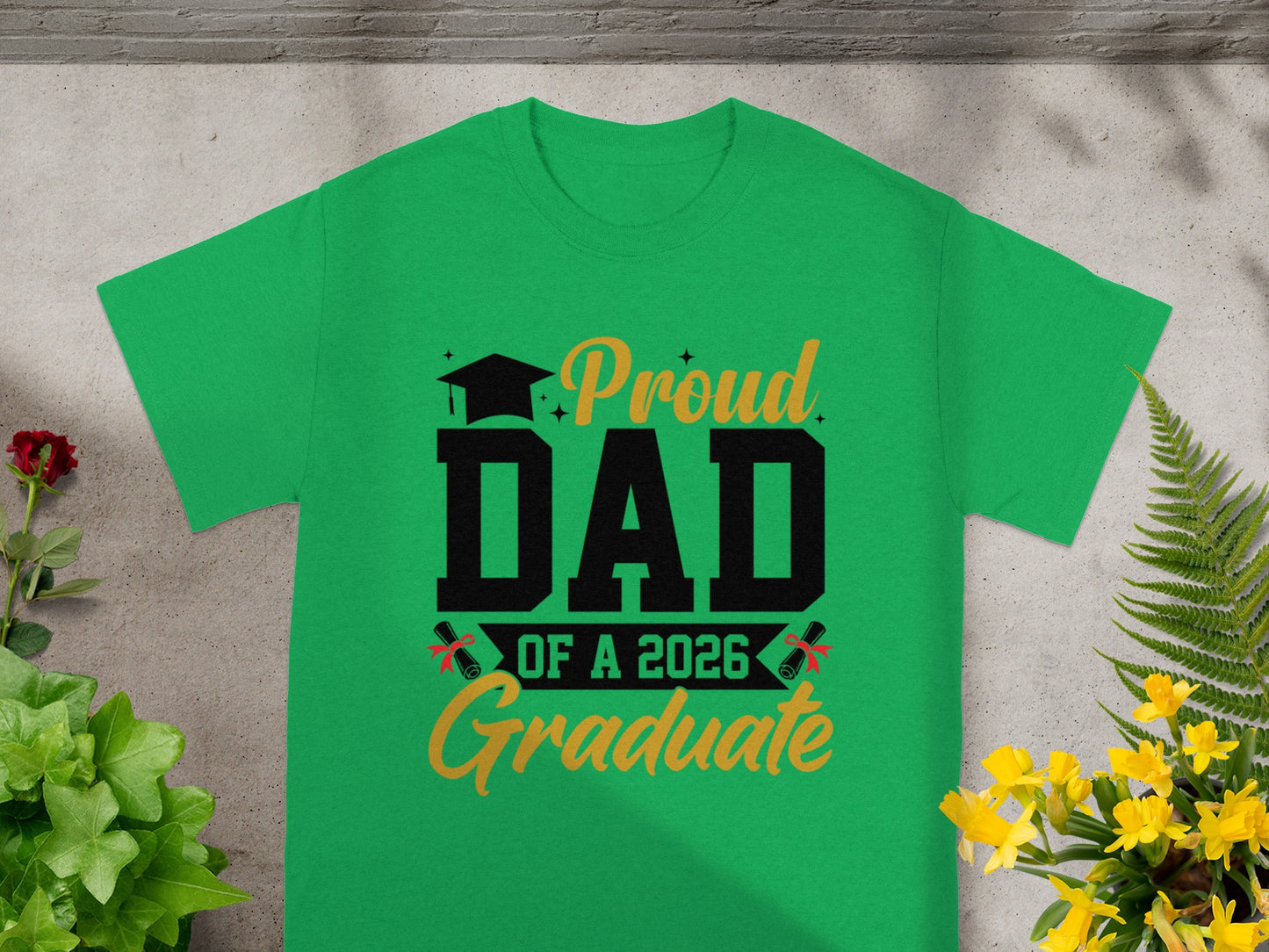 Proud Dad of a 2026 Graduate T-Shirt Graduation Gift