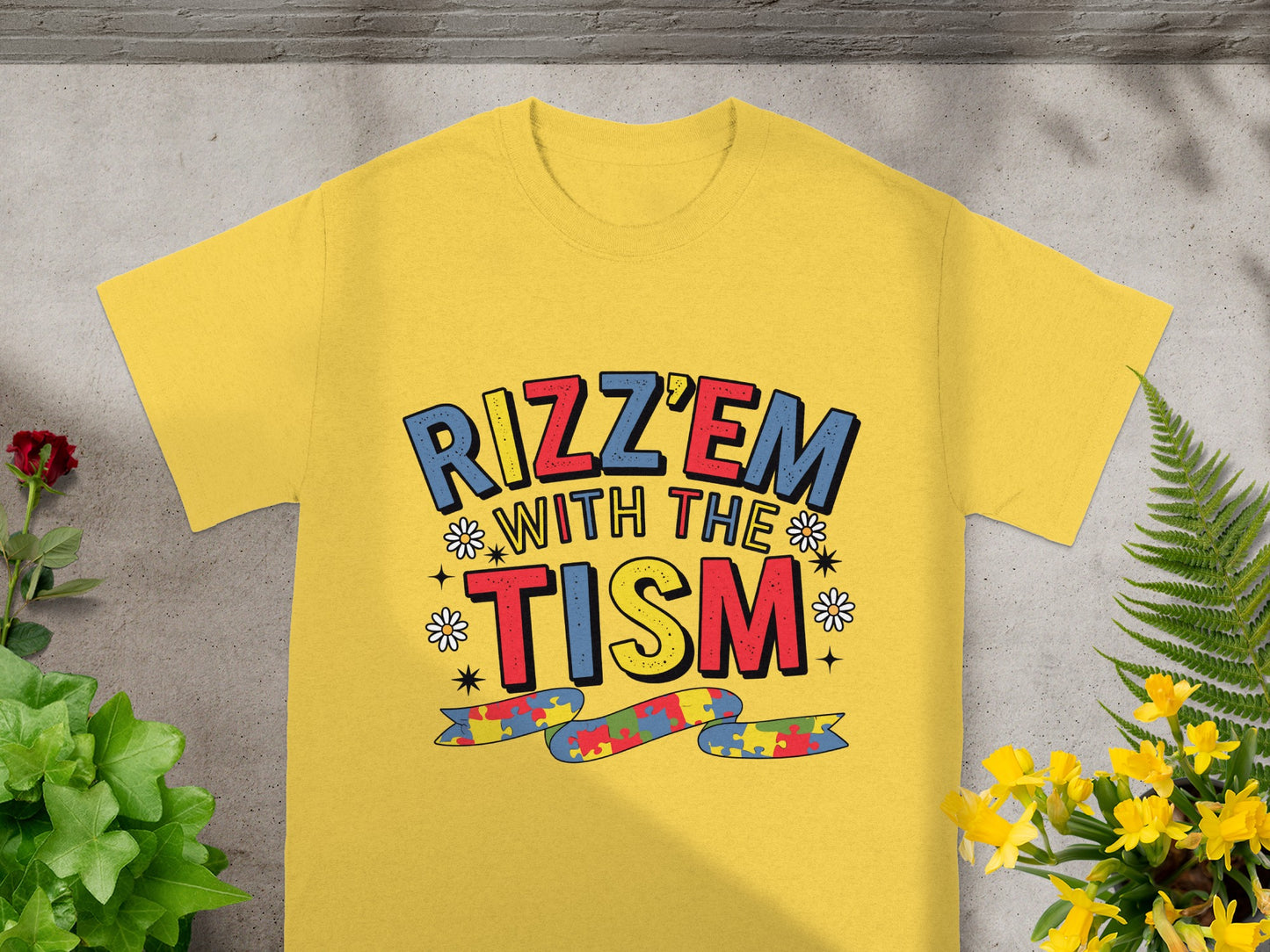 Rizz'em With The TISM Graphic Yellow T-Shirt