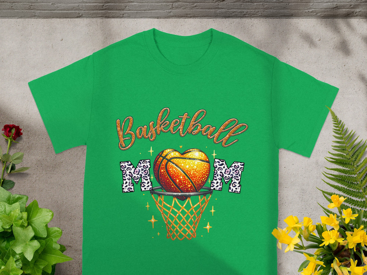 Basketball Mom Graphic Tee Ideal for Sports Enthusiasts