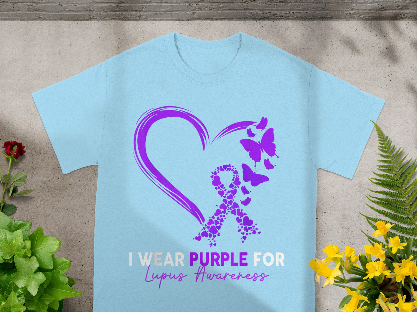 I Wear Purple for Lupus Awareness Graphic Tee