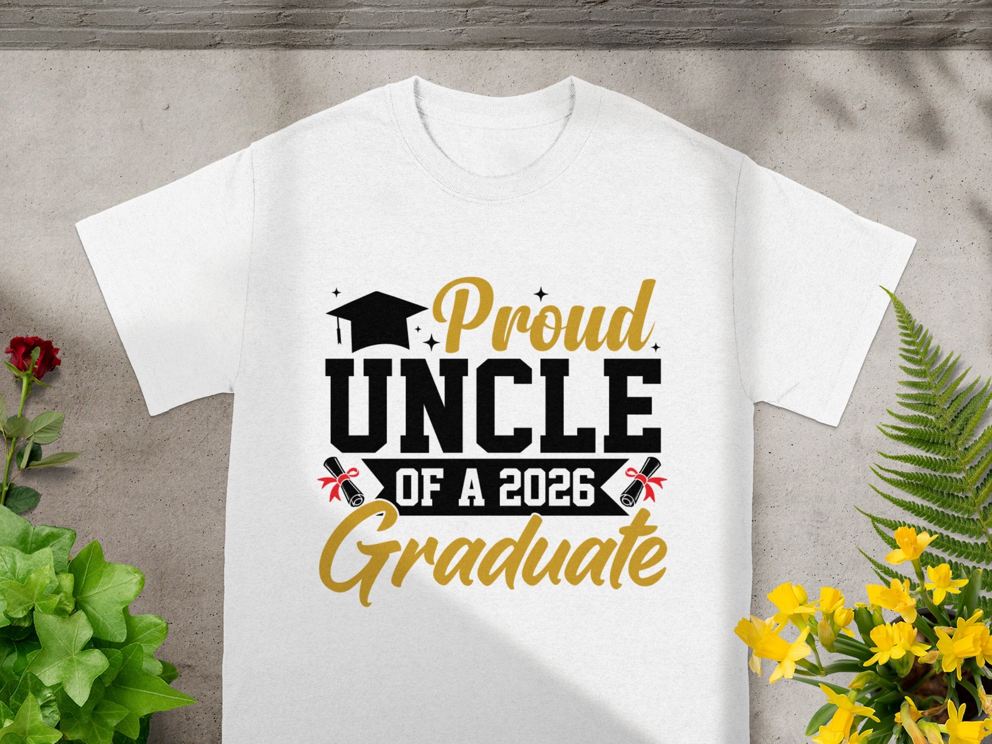 Proud Uncle of a 2026 Graduate T-shirt for Graduation
