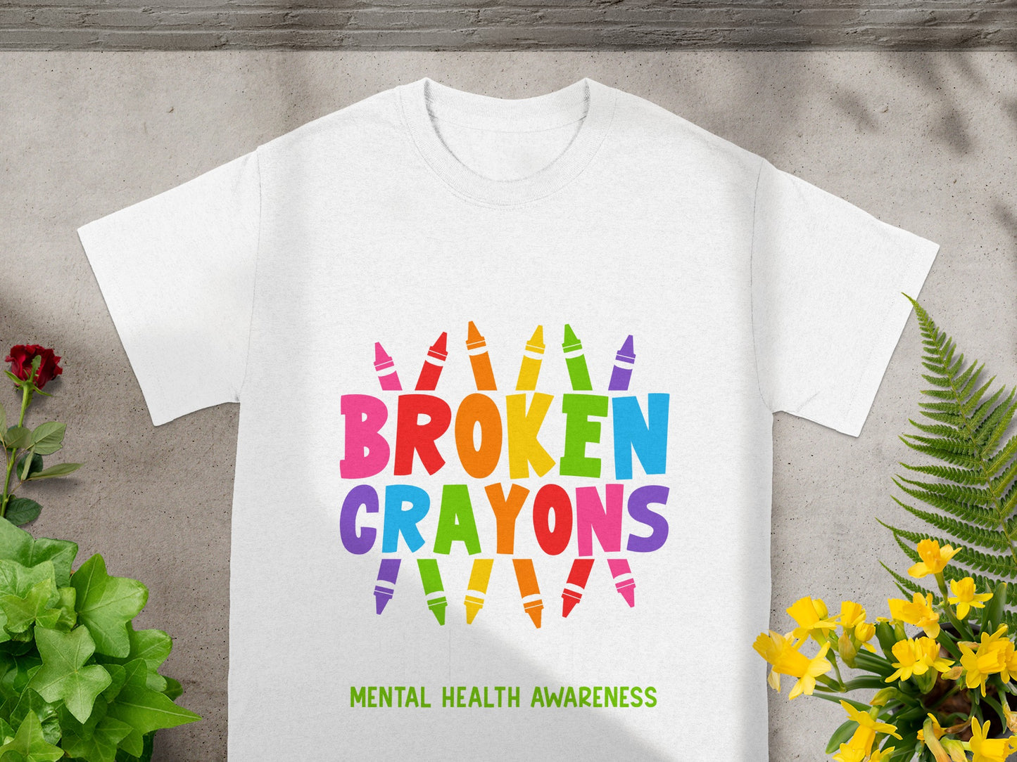 Broken Crayons Mental Health Awareness T-Shirt