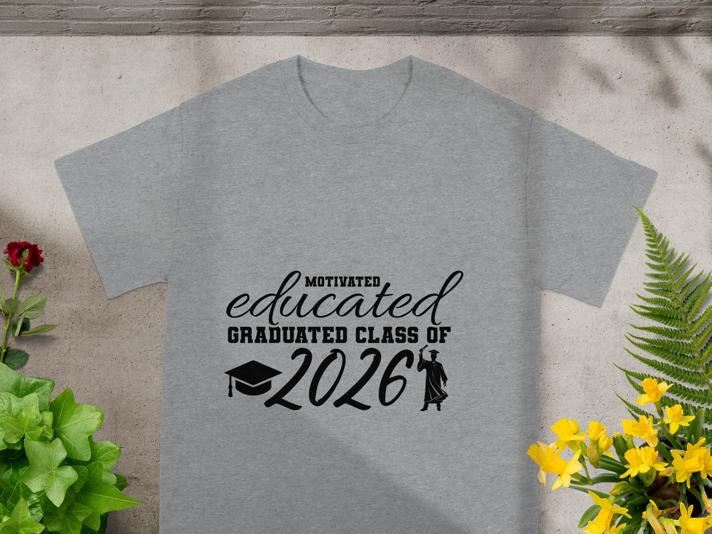 Motivated Educated Graduated Class of 2026 T-Shirt