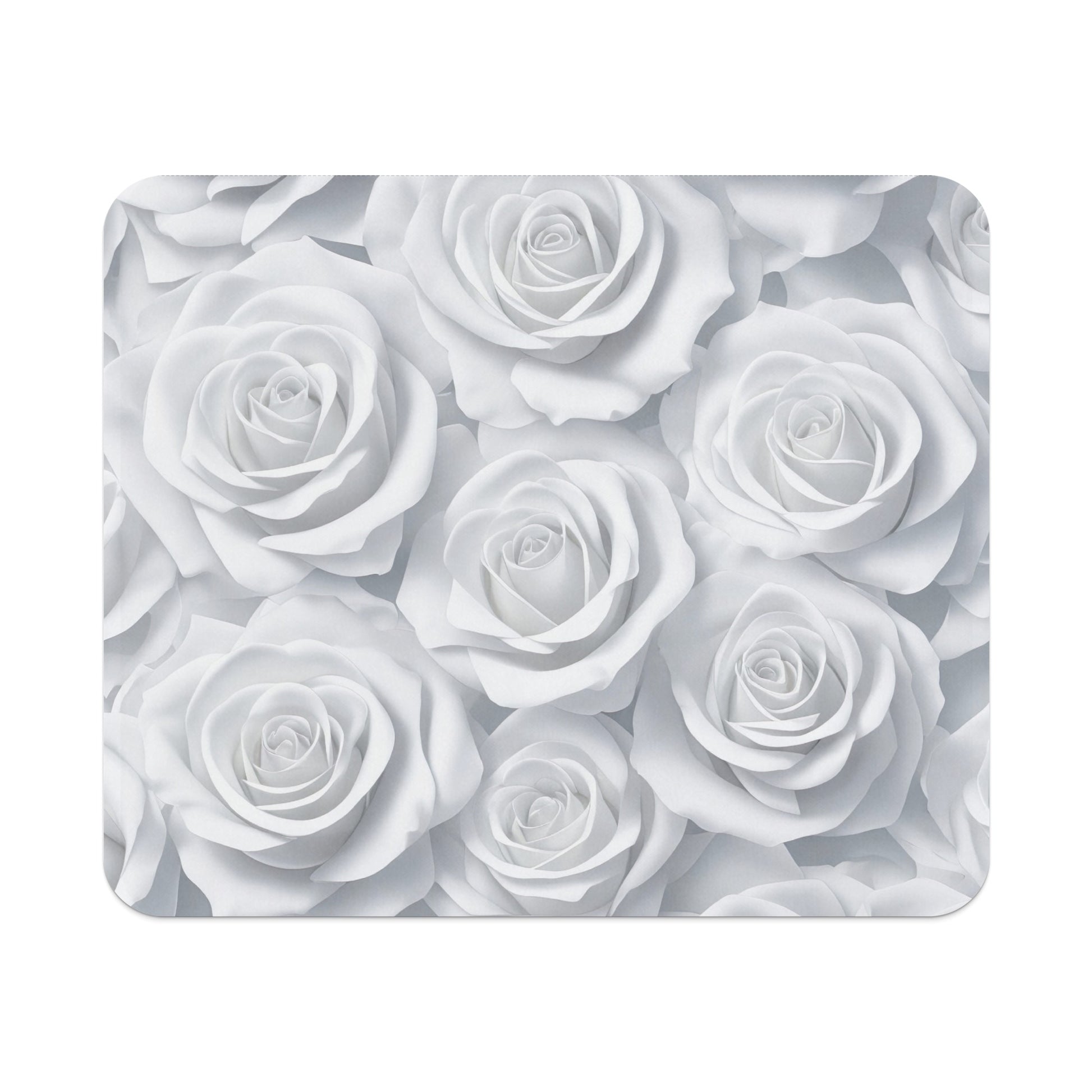 Elegant White Roses Pattern Decorative Product