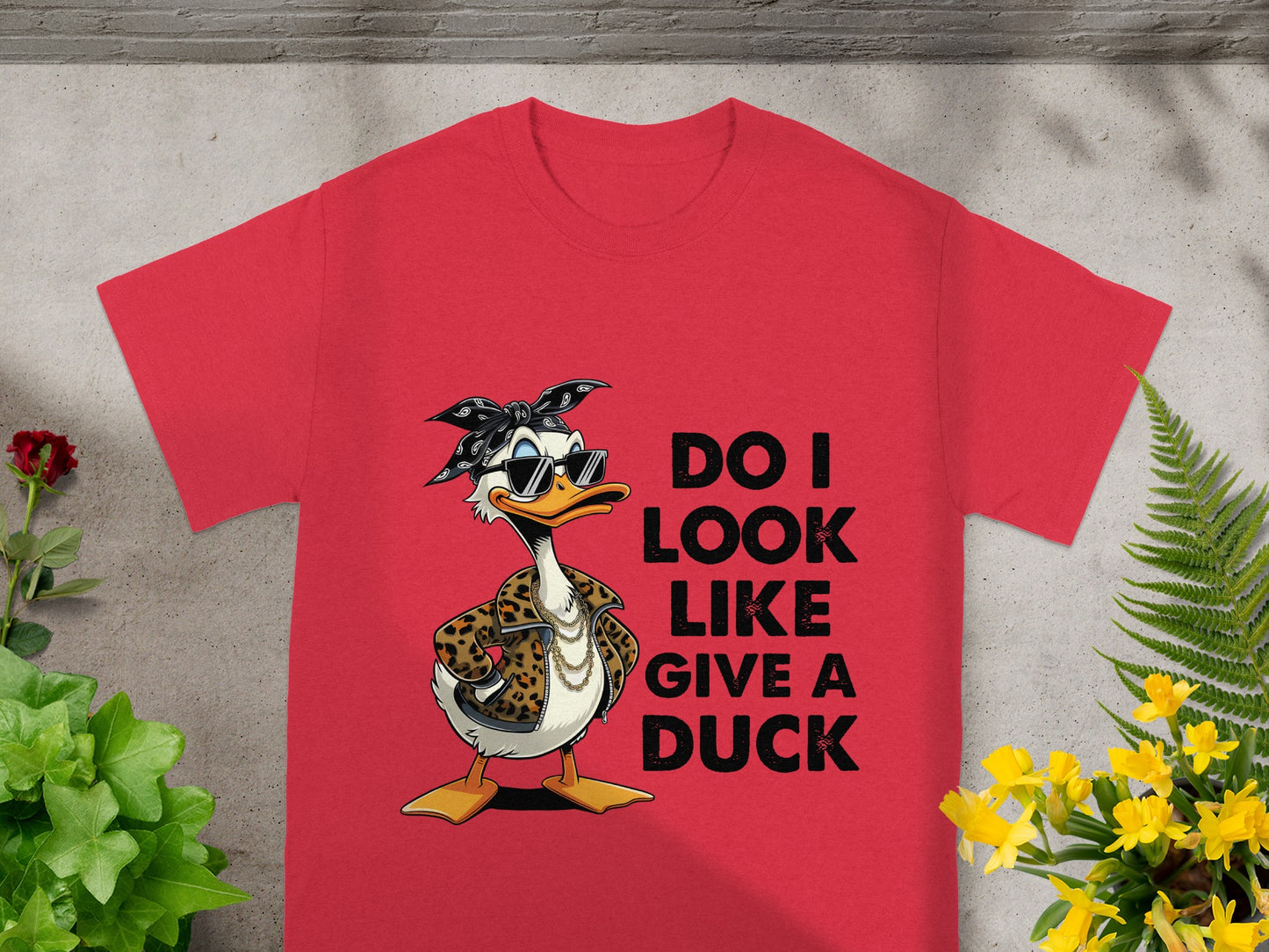 Do I Look Like I Give A Duck Graphic Tee Shirt