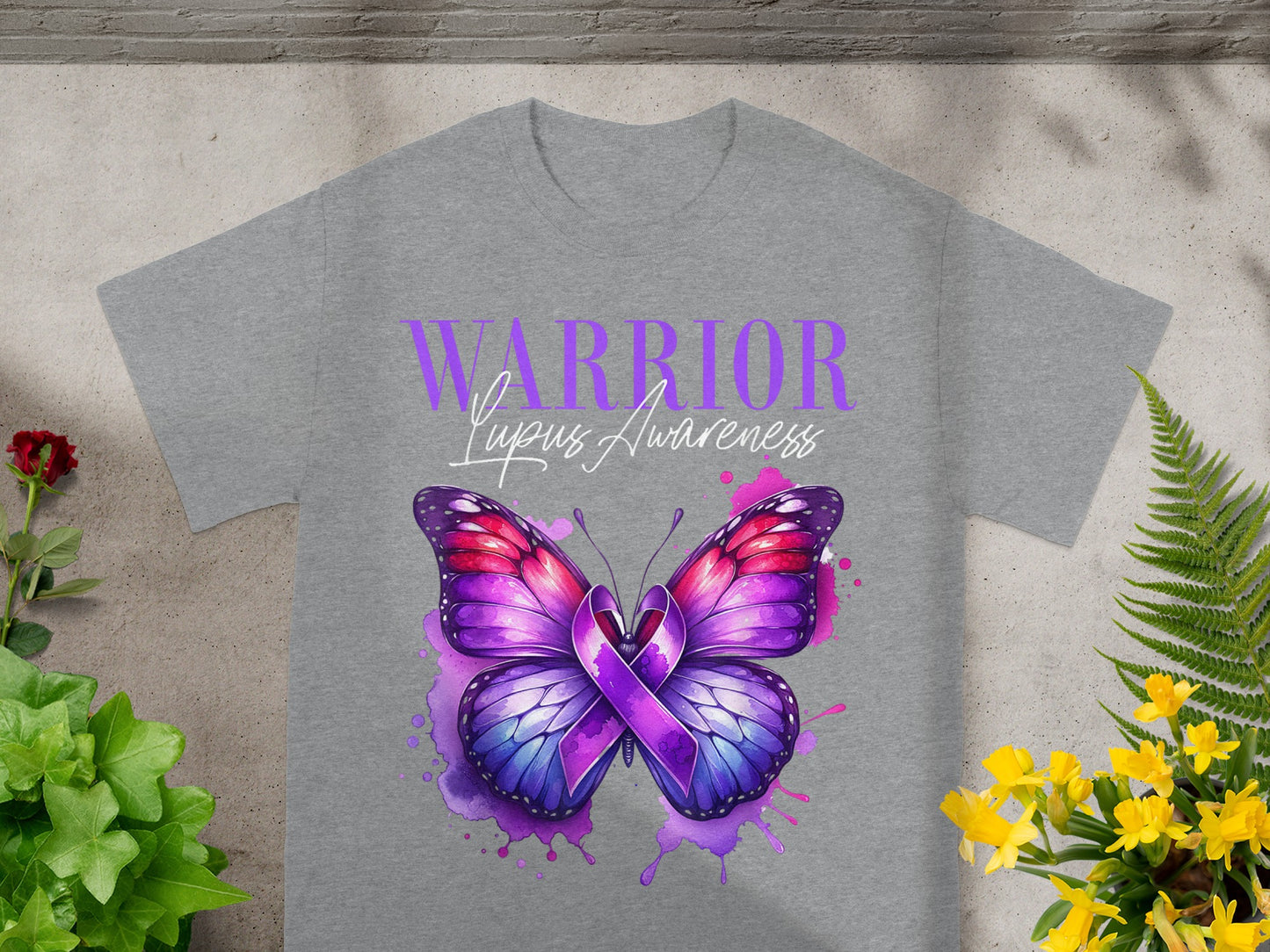 Warrior Lupus Awareness Butterfly Design Shirt