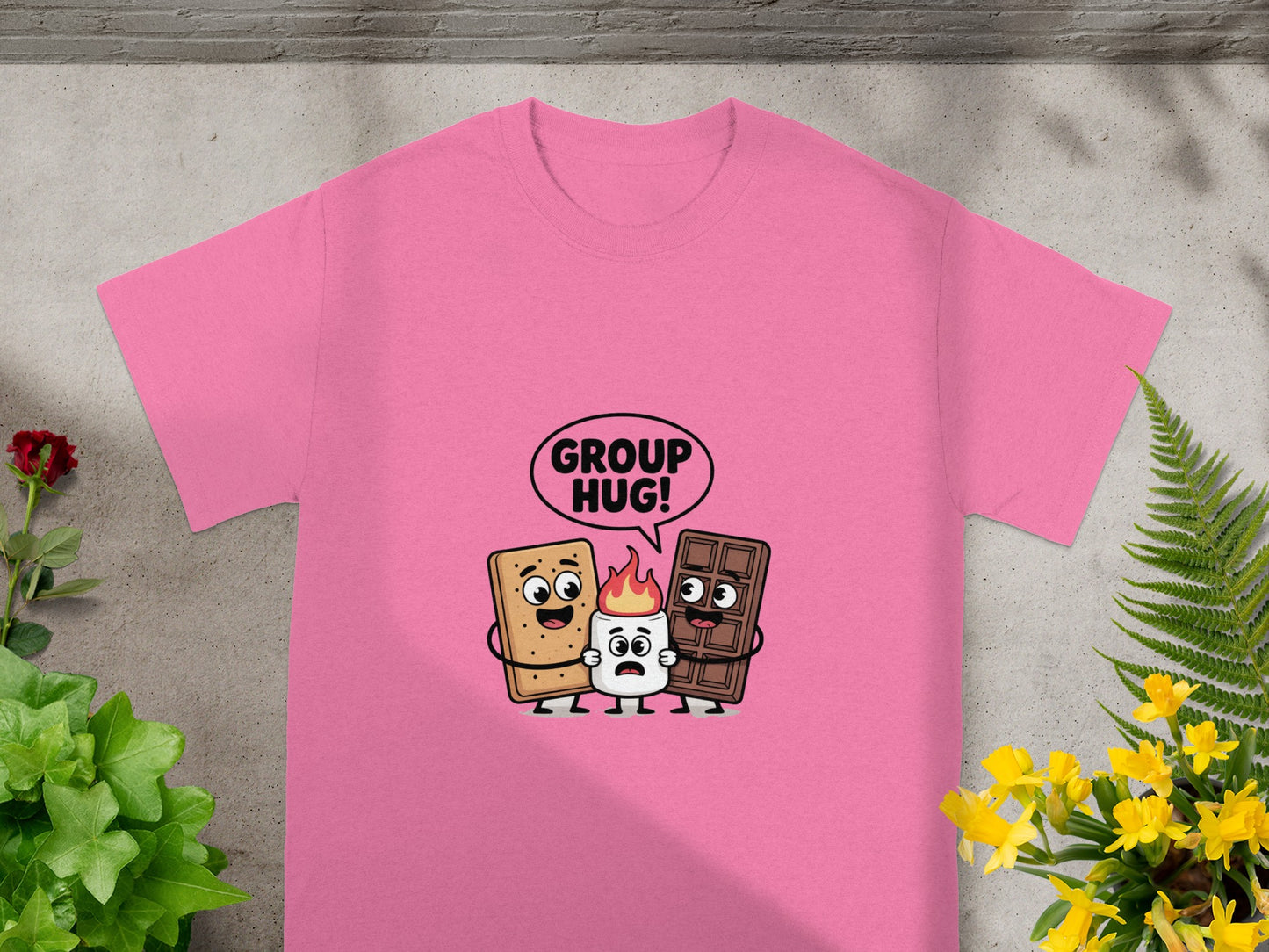 Group Hug Funny Cartoon Characters T-Shirt