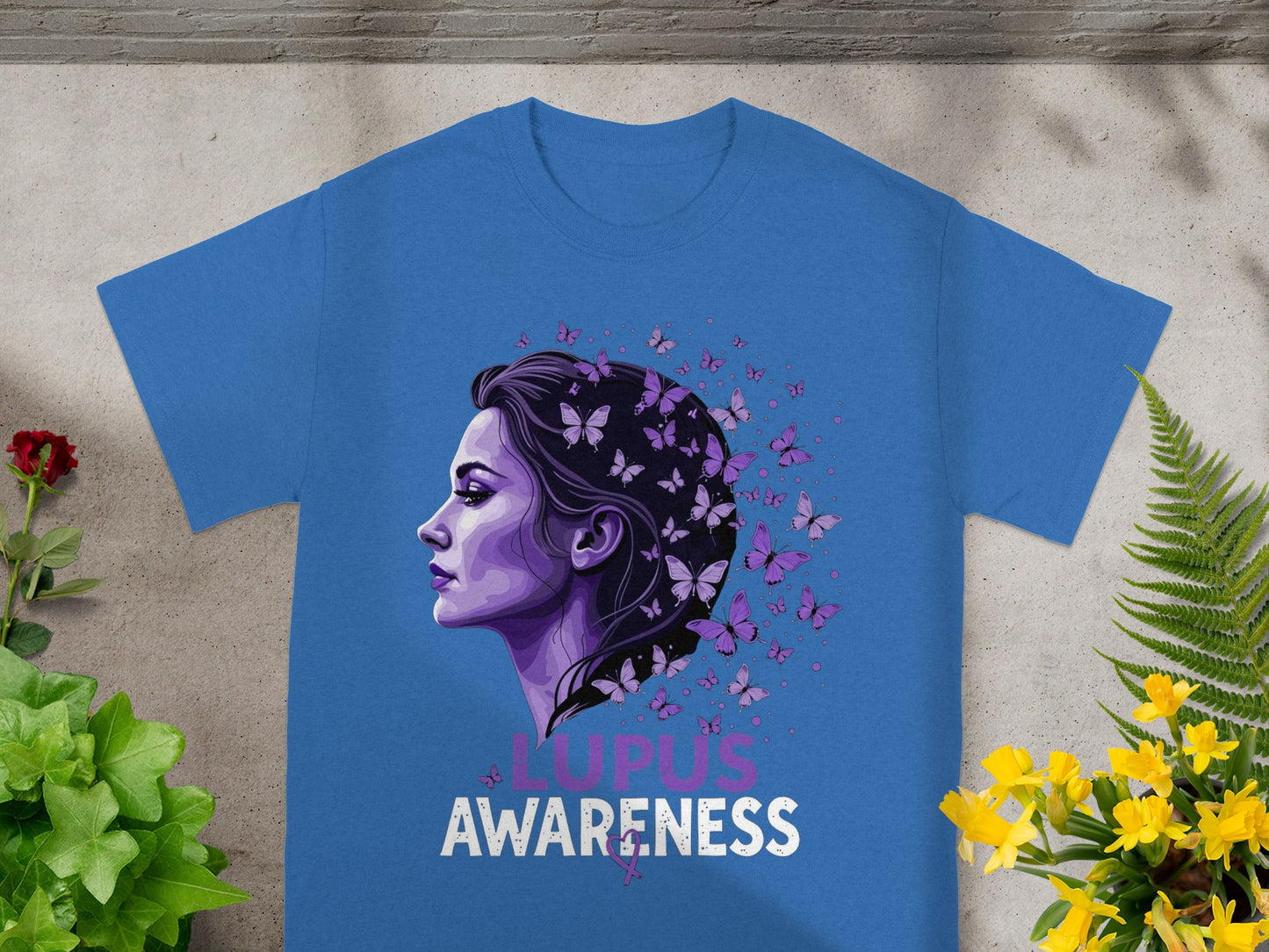 Lupus Awareness Butterfly Design T-Shirt