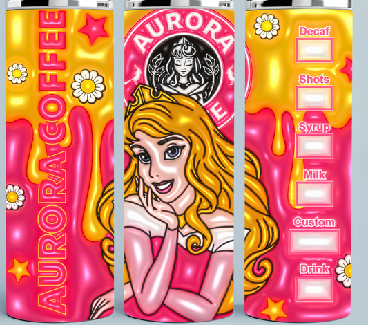 Aurora Princess Coffee tumbler