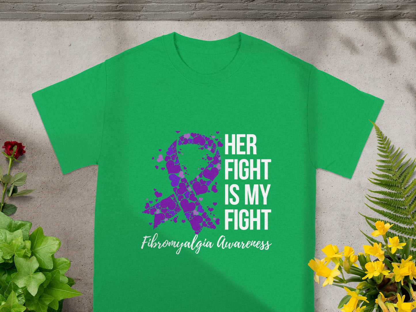Her Fight Is My Fight Fibromyalgia Awareness Shirt