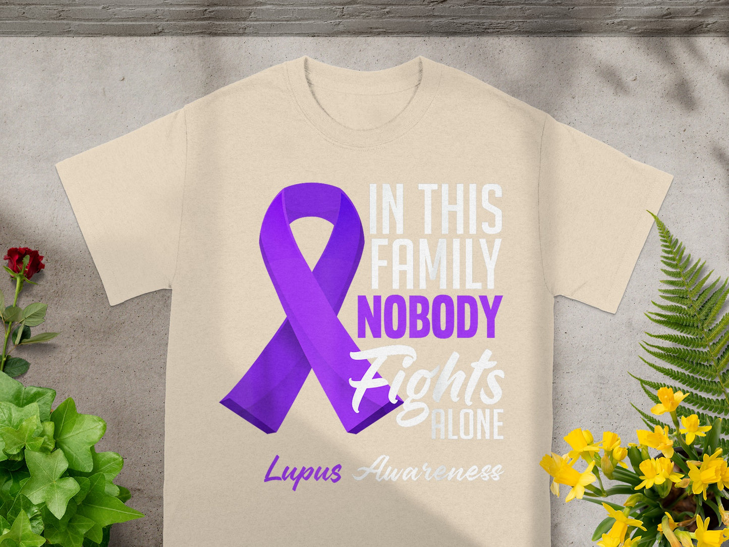 In This Family Nobody Fights Alone Lupus Awareness Shirt