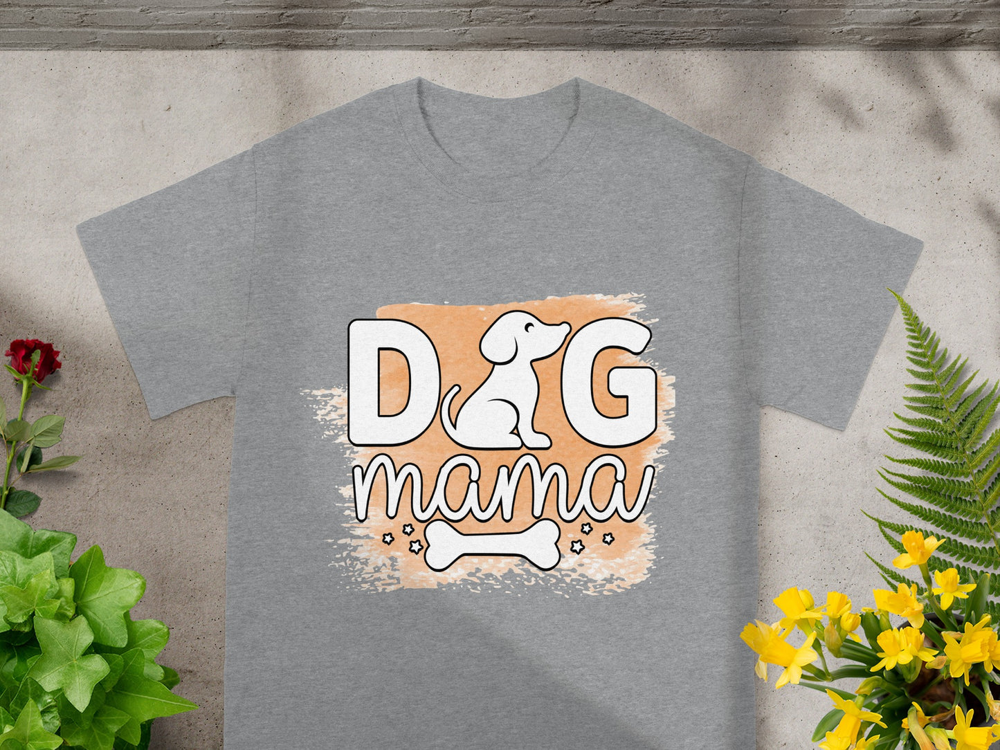 Cute Dog Mama Graphic T-shirt for Pet Lovers