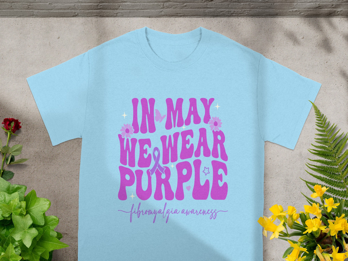 In May We Wear Purple Fibromyalgia Awareness Shirt