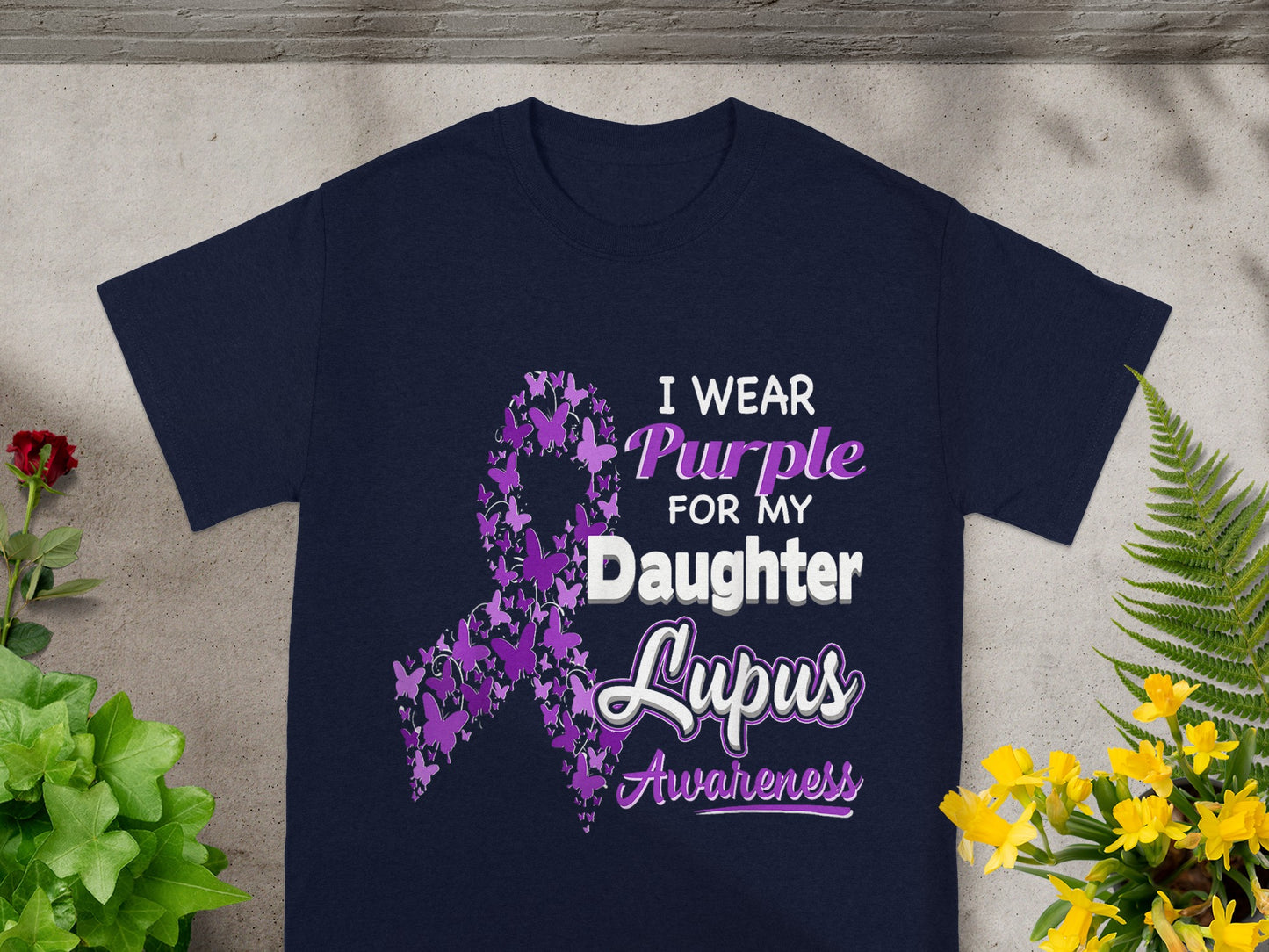 I Wear Purple for My Daughter Lupus Awareness Shirt