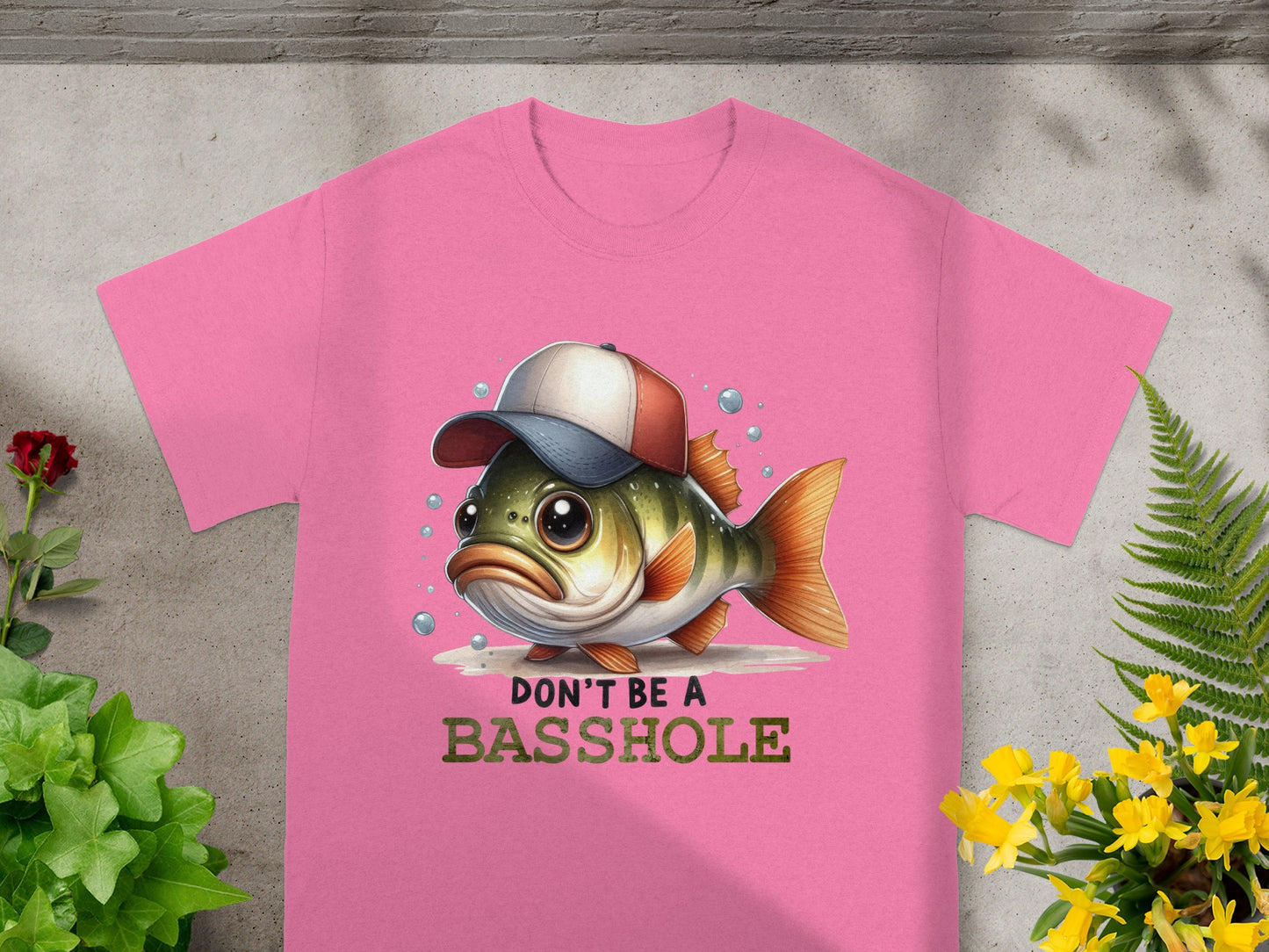 Don't Be A Basshole Cute Fish Graphic Shirt