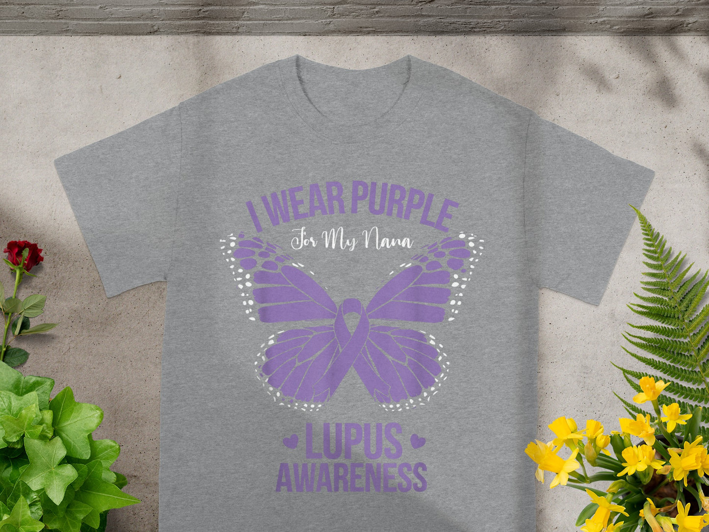 I Wear Purple For My Nana Lupus Awareness T-Shirt