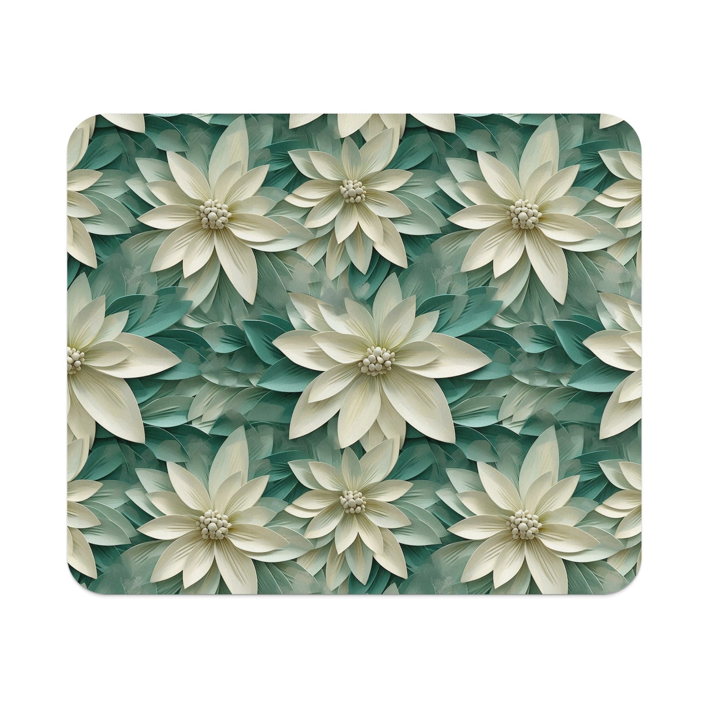 Elegant Floral Pattern Design Mouse Pad