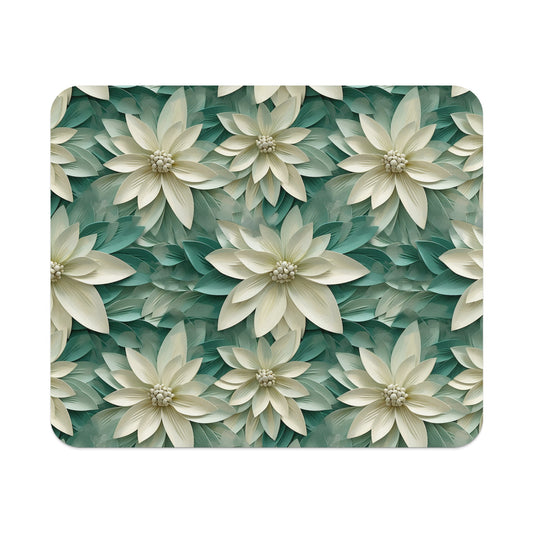 Elegant Floral Pattern Design Mouse Pad