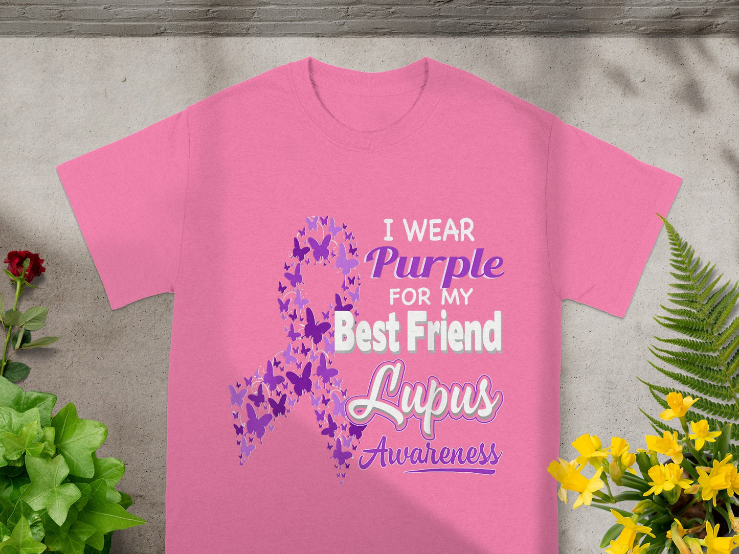 I Wear Purple for My Best Friend Lupus Awareness Shirt