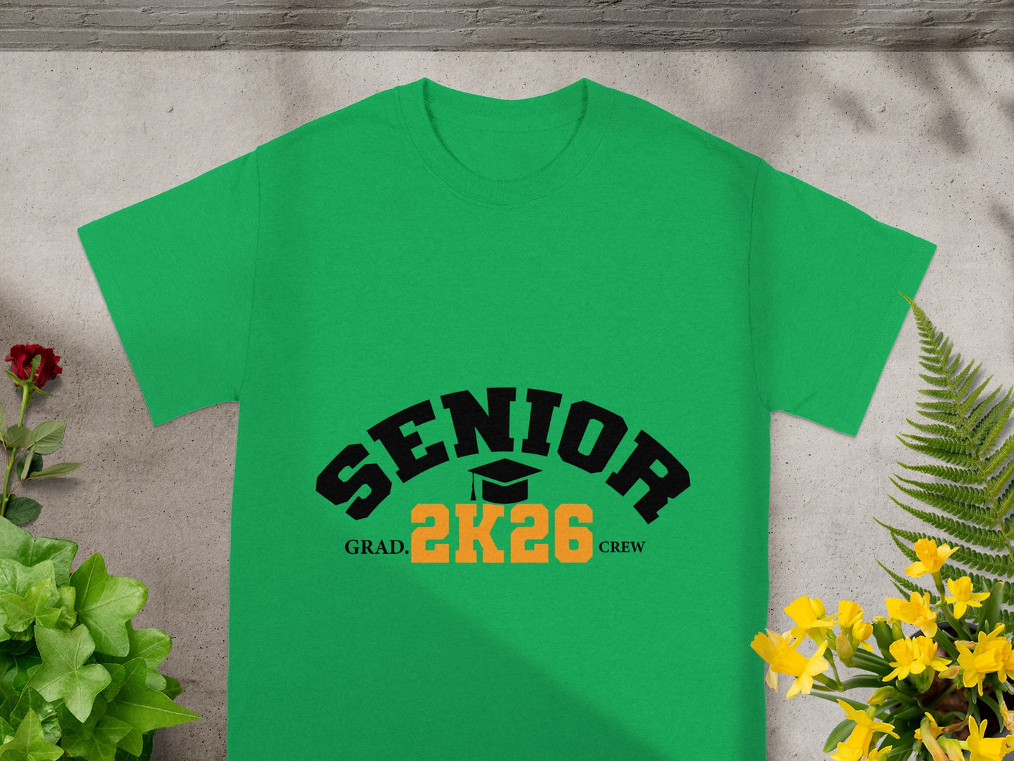 Senior 2K26 Grad Crew Green T-Shirt