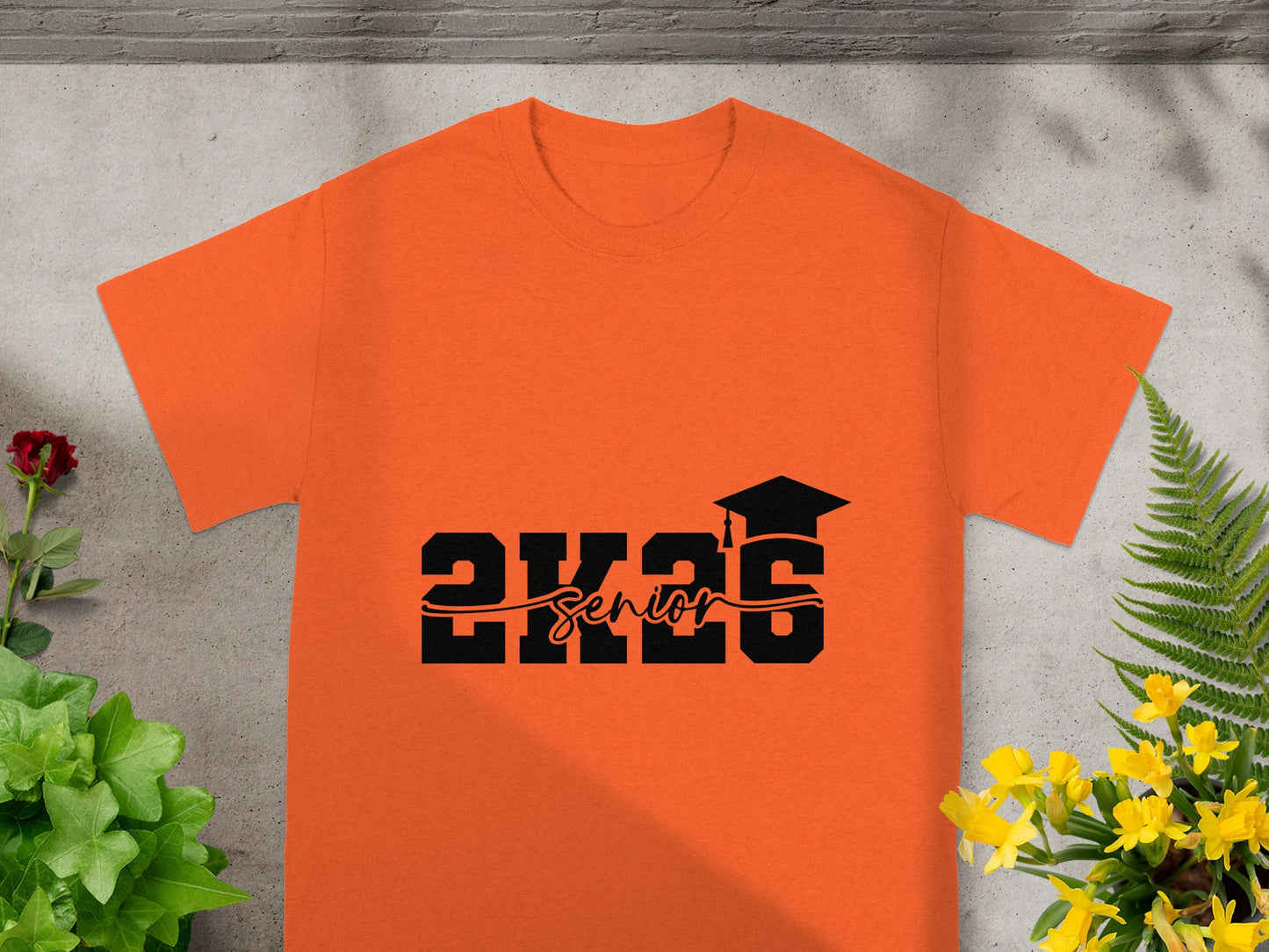 Class of 2026 Senior Graduation Orange Shirt