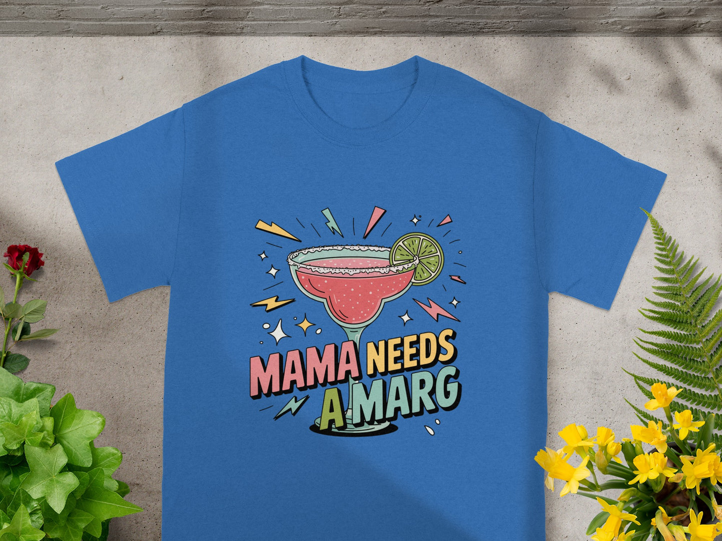 Mama Needs A Marg Funny Graphic Tee for Casual Wear