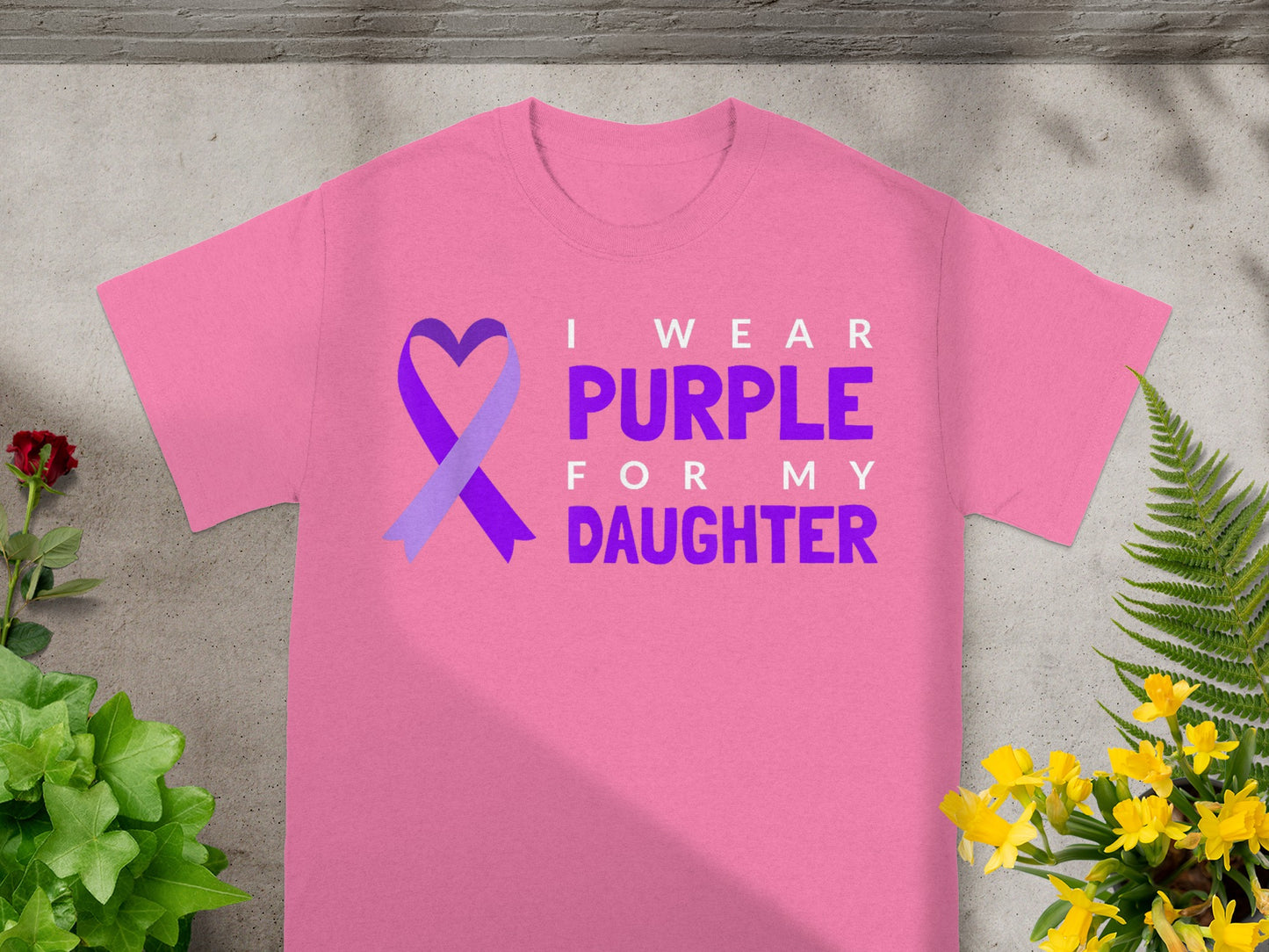 I Wear Purple For My Daughter T-Shirt