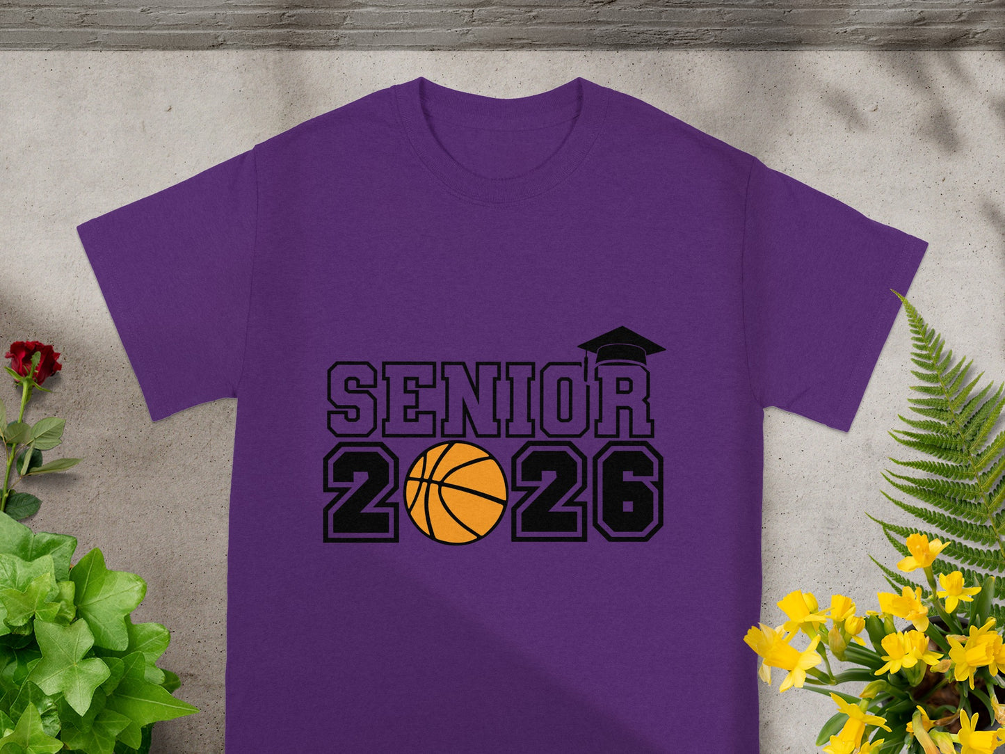 Senior 2026 Basketball Graduation T-Shirt