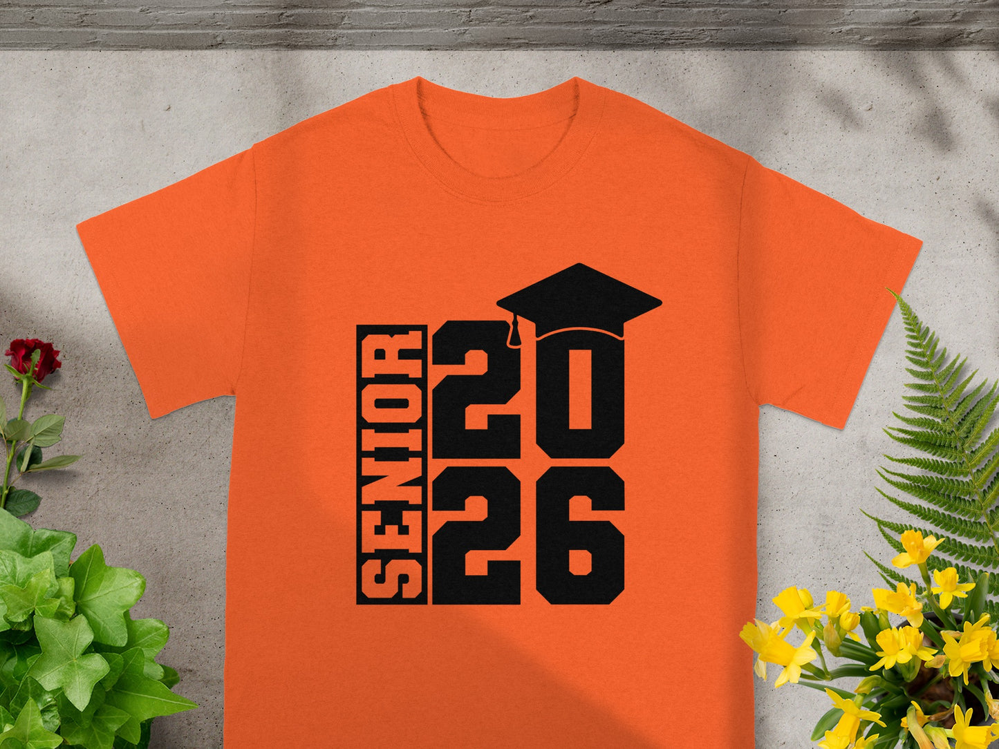Senior 2026 Graduation Year Class Orange T-Shirt
