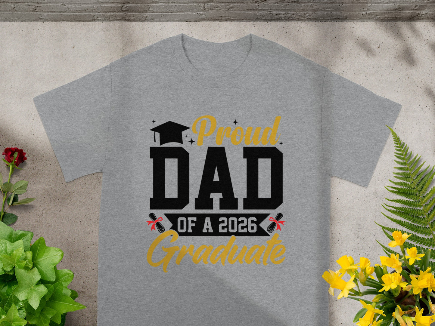Proud Dad of a 2026 Graduate Graphic T-Shirt