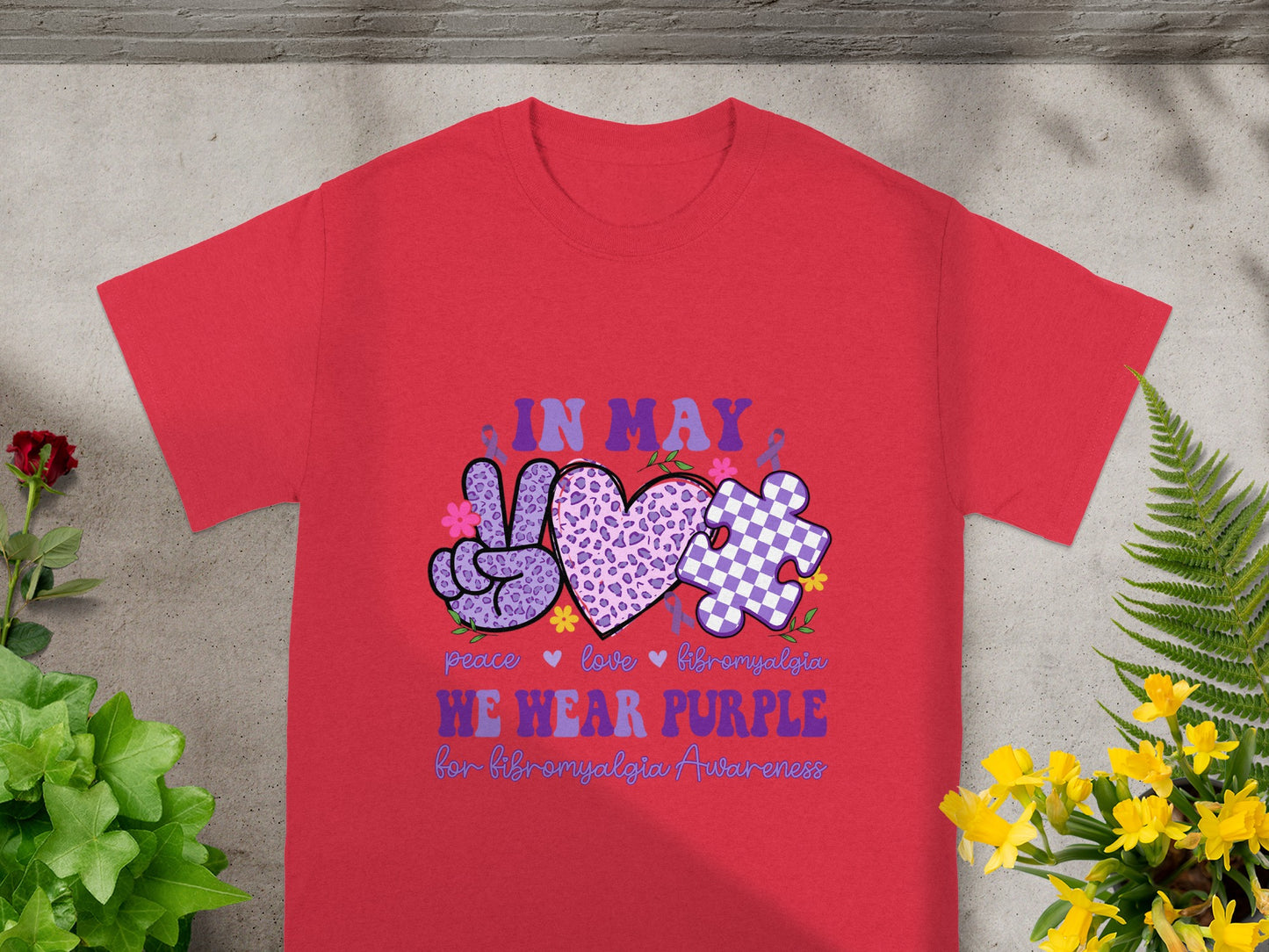 In May We Wear Purple for Fibromyalgia Awareness Shirt