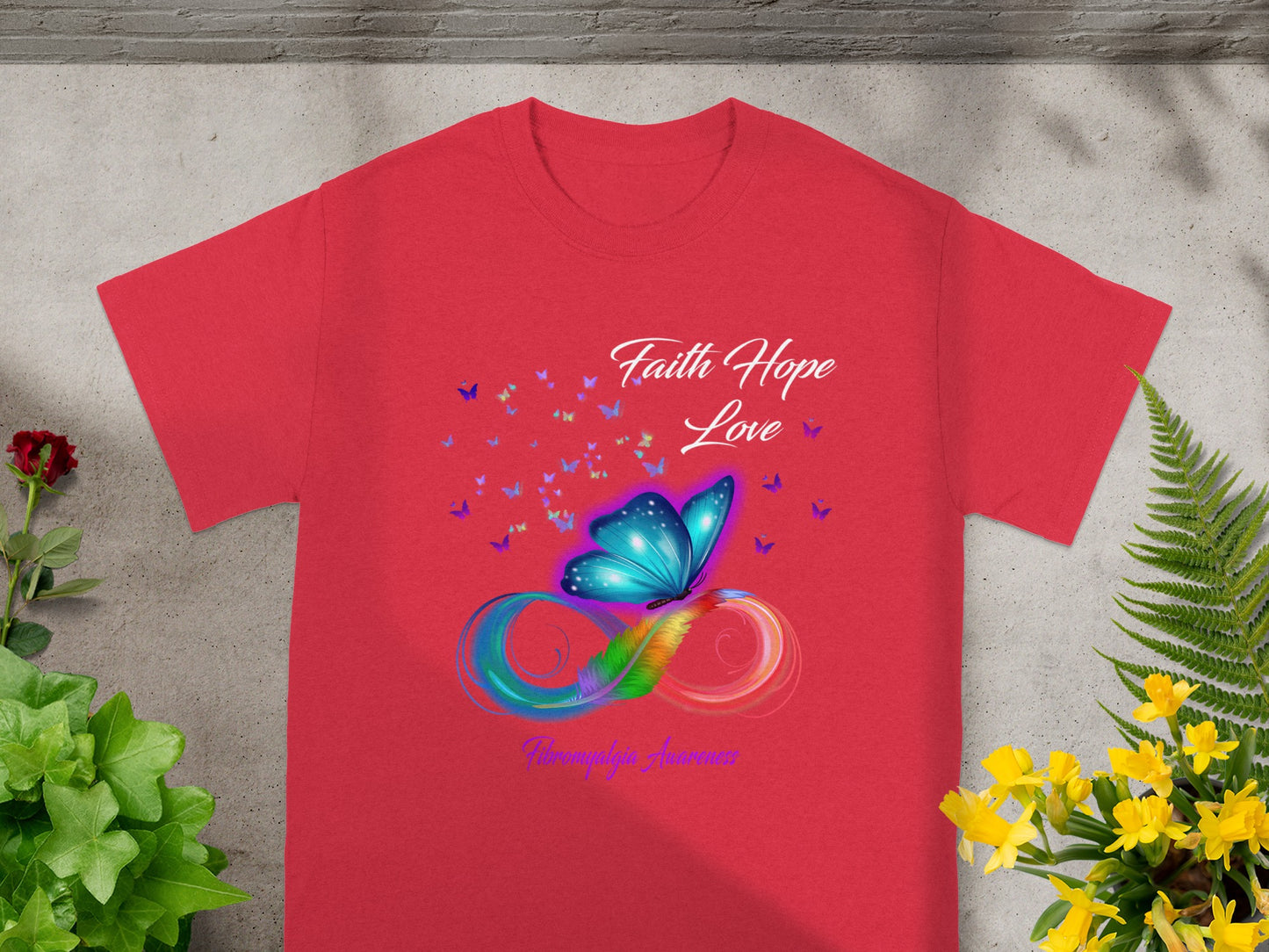 Faith Hope Love Butterfly Awareness T-Shirt