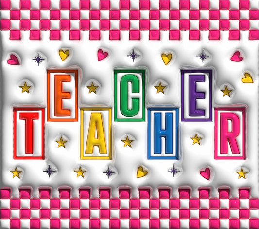 Teacher Tumbler Pink