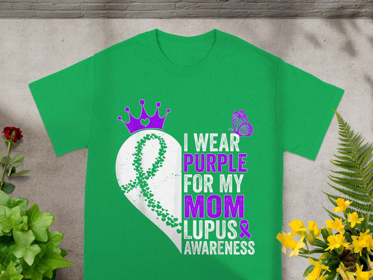 I Wear Purple for My Mom Lupus Awareness T-shirt