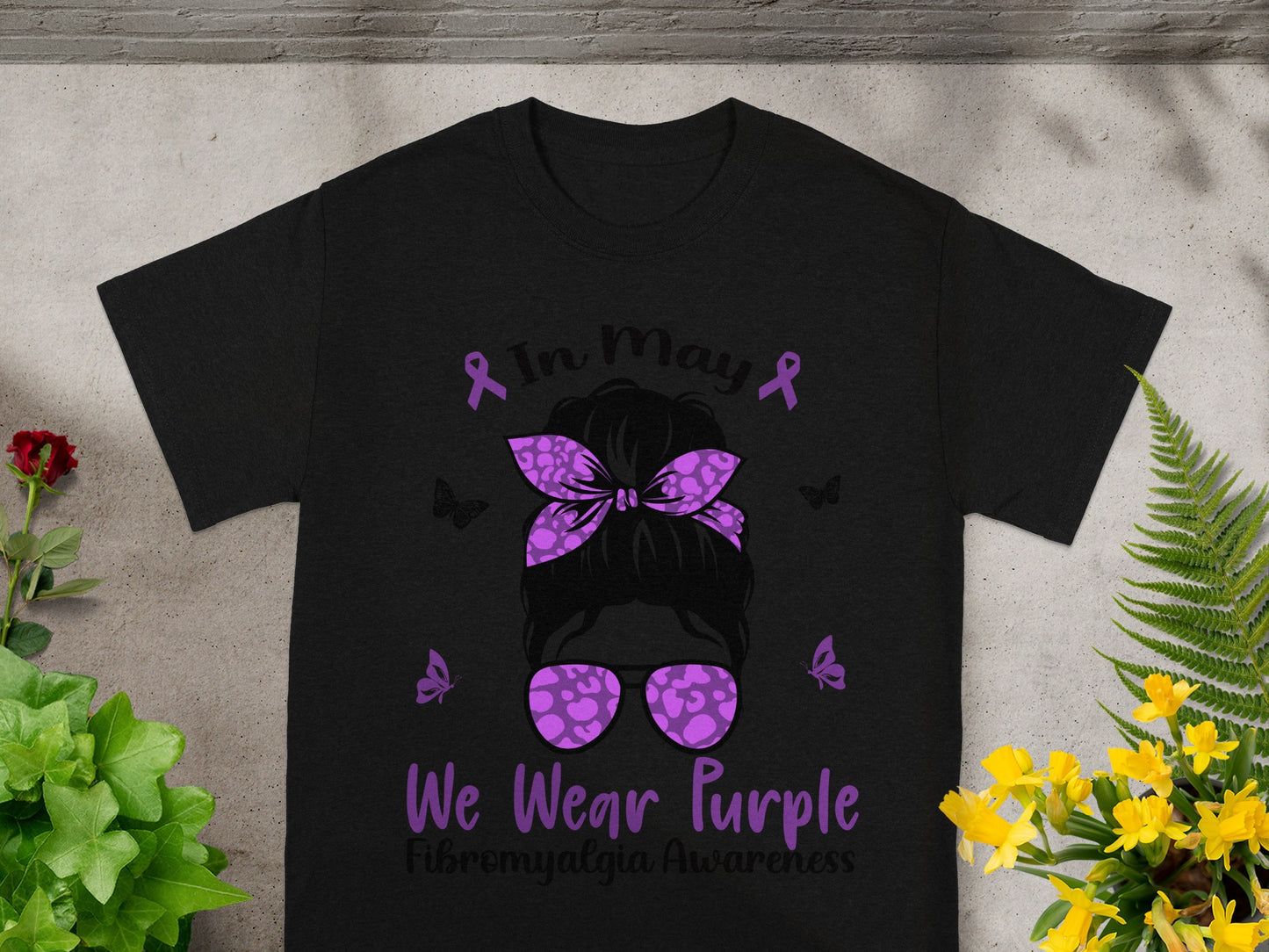 In May We Wear Purple Fibromyalgia Awareness Shirt