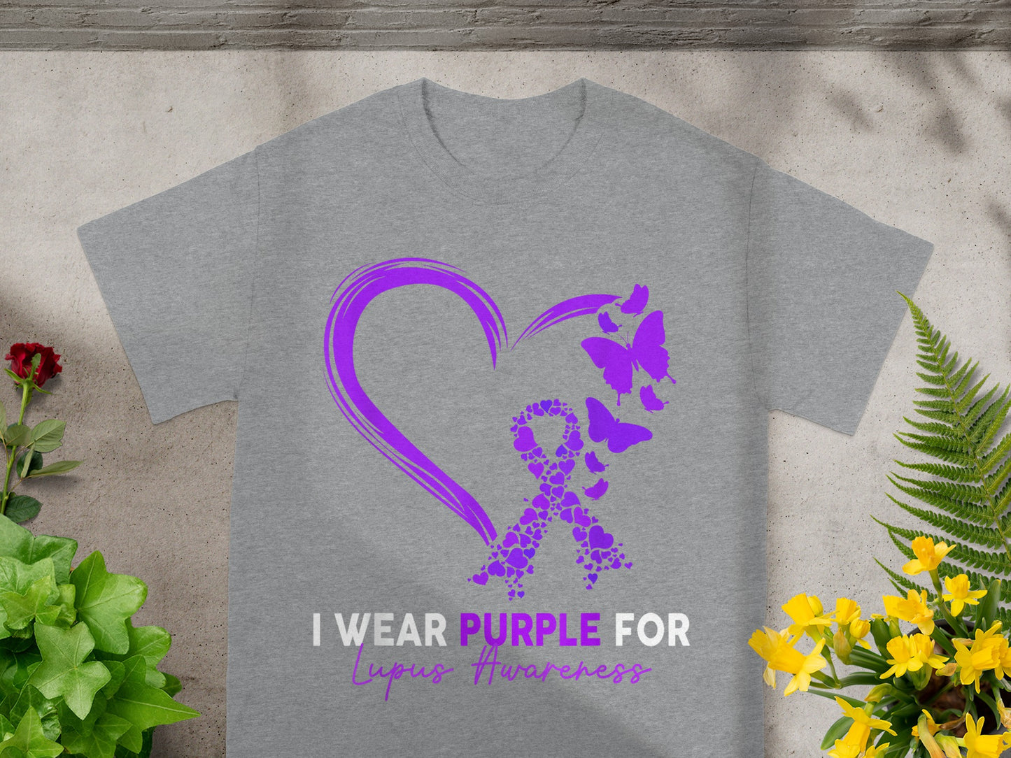 I Wear Purple for Lupus Awareness Inspirational Shirt