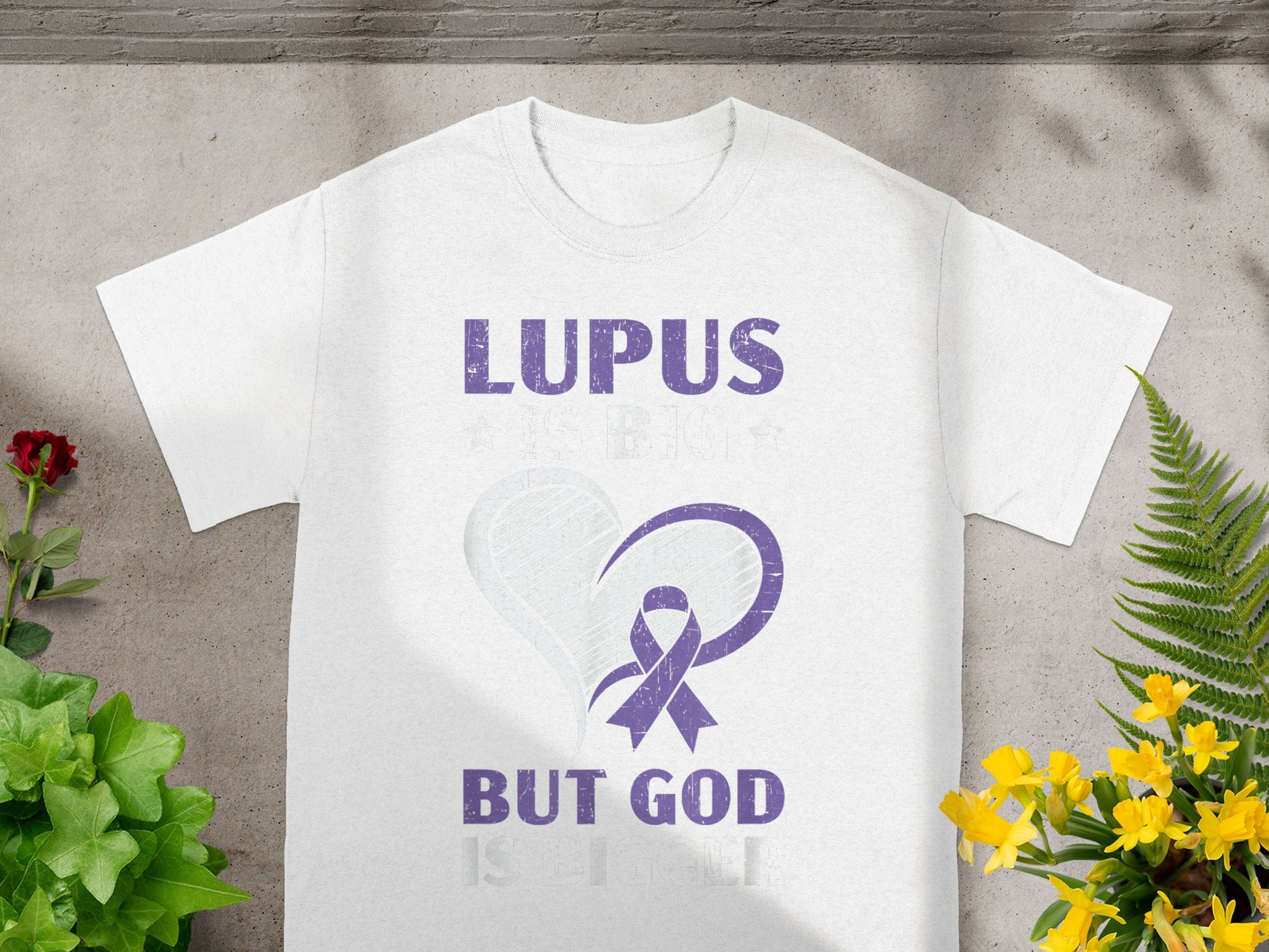 Lupus But God Purple Ribbon Awareness Shirt