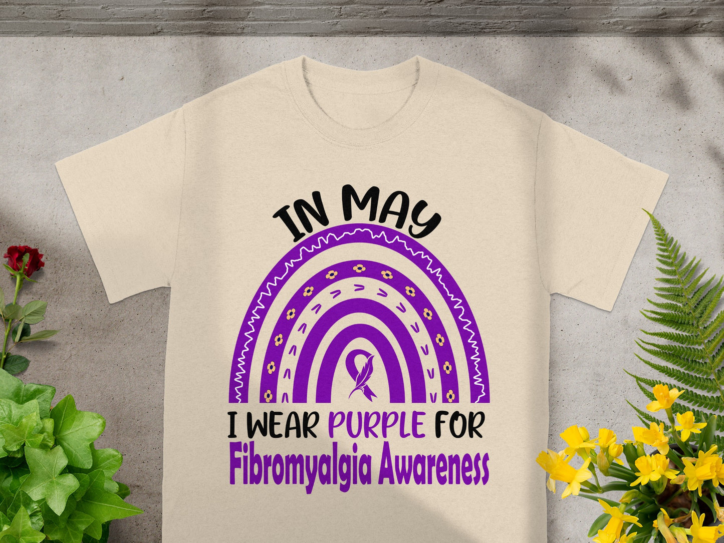 In May I Wear Purple for Fibromyalgia Awareness Shirt
