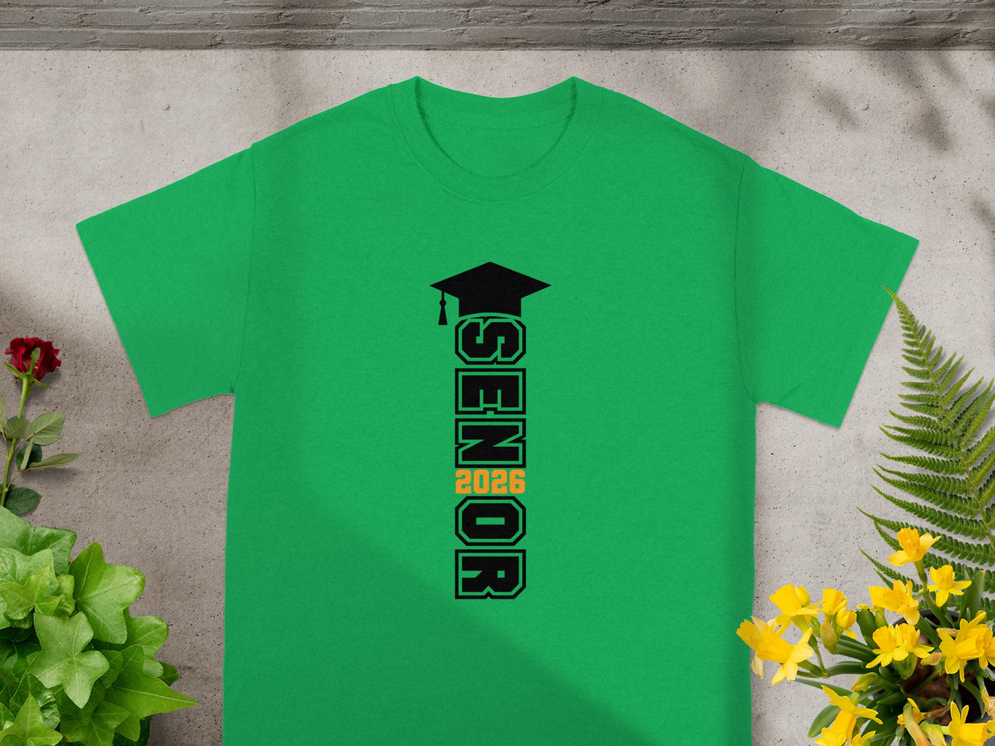 Senior 2026 Graduation Tee with Cap Design