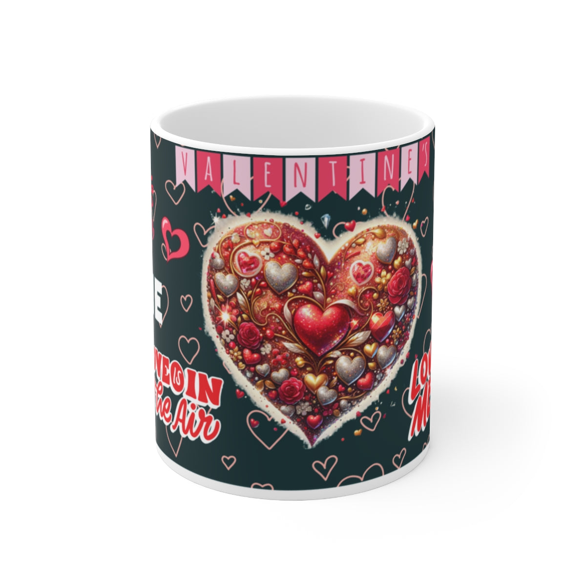 Valentine's Day Love Heart Design Mug
